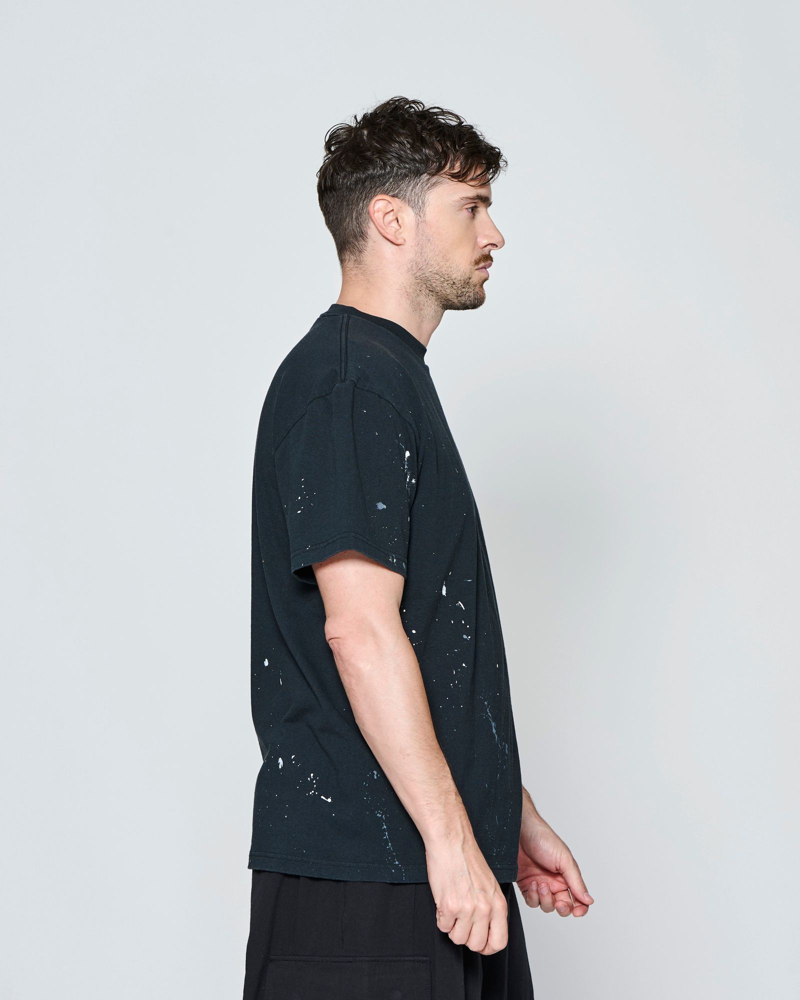☆先行予約☆ ヴィンテージ スプラッシュ Tシャツ  /  Vintage Wash Splash Tee / BLACK 【CT2702】