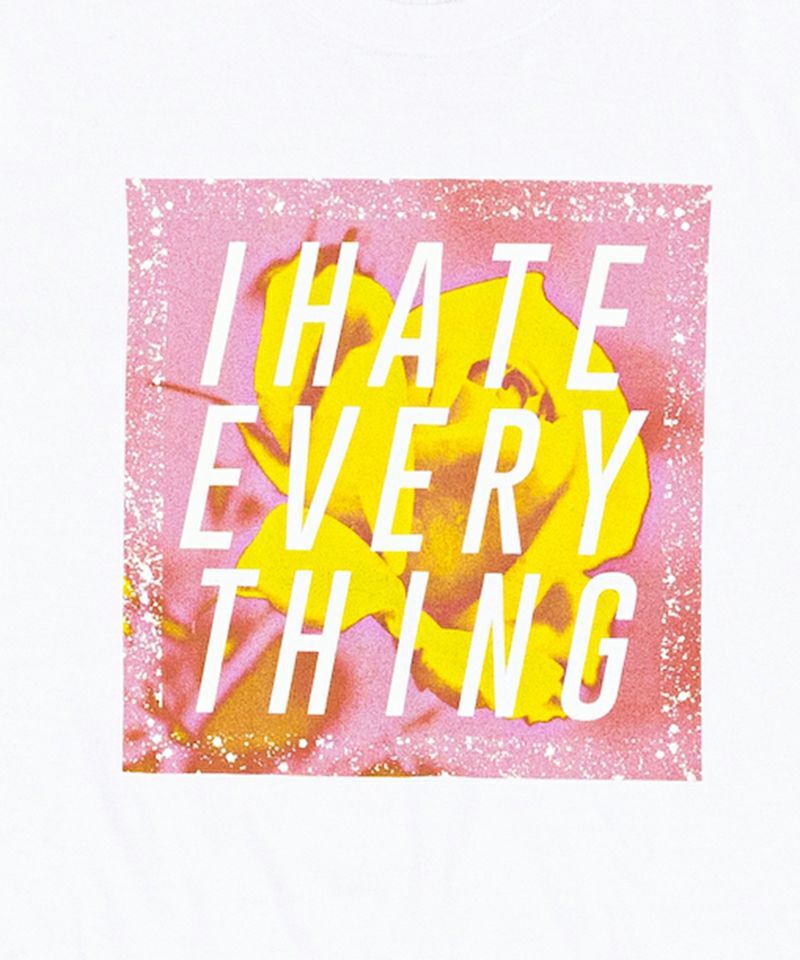 ACANTHUS × NOTHING / Tシャツ / I HATE EVERYTHING Tee / WHITE