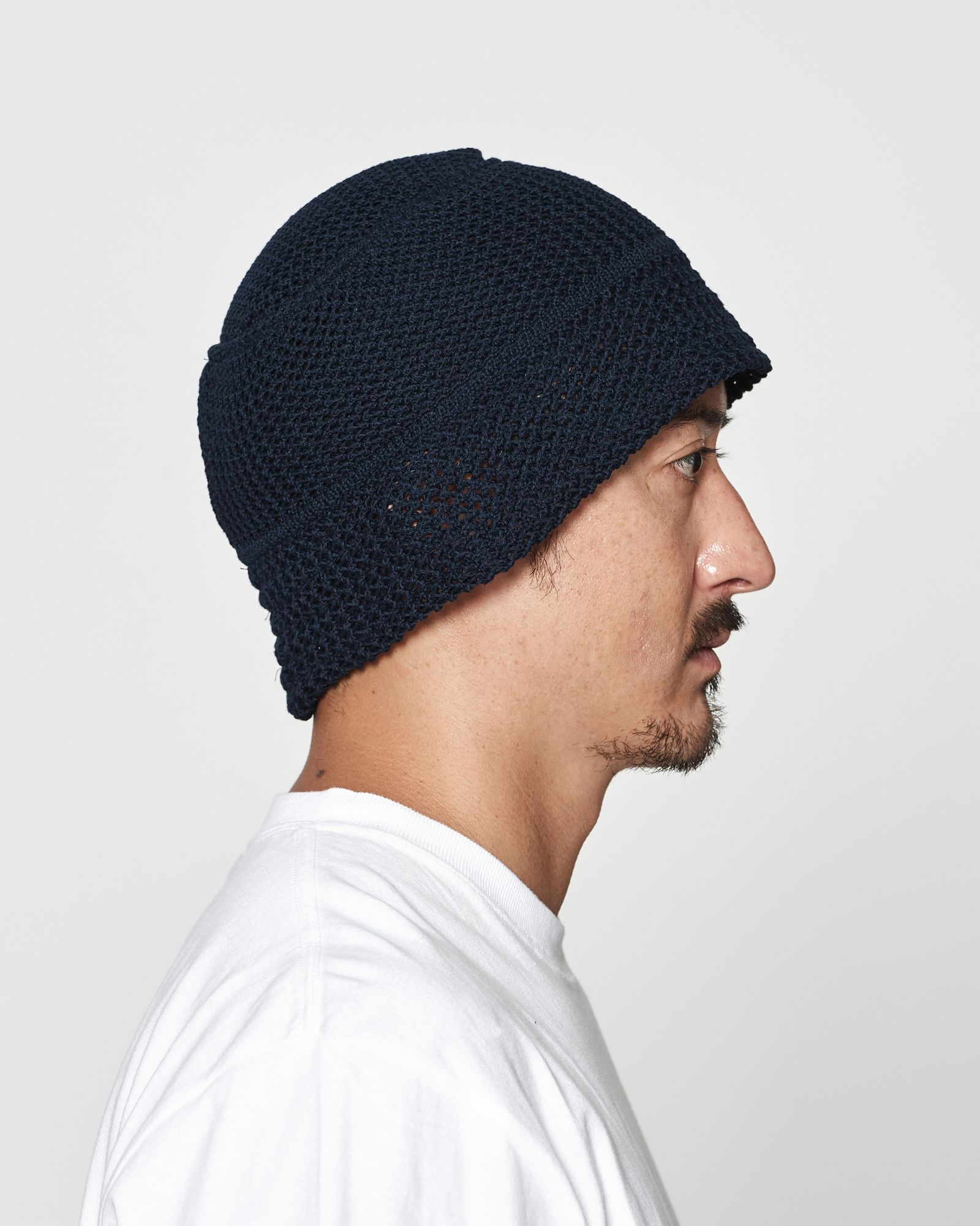 ☆先行予約☆muta MARINE × ACANTHUS  / メッシュニットバケットハット / Mesh Knit Bucket Hat / NAVY 【MA2624】