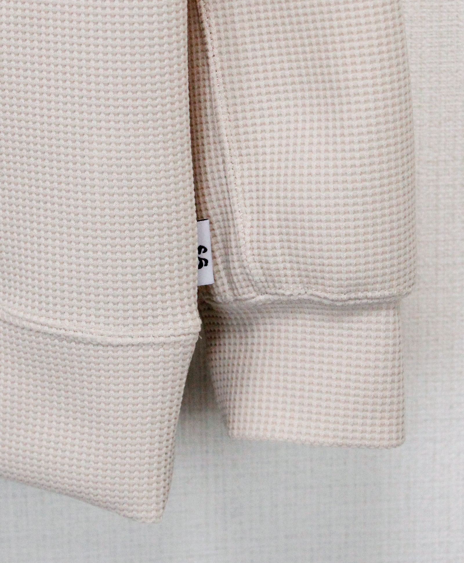 JOGGY ワッフル 切替クルー  / オフ[86004]