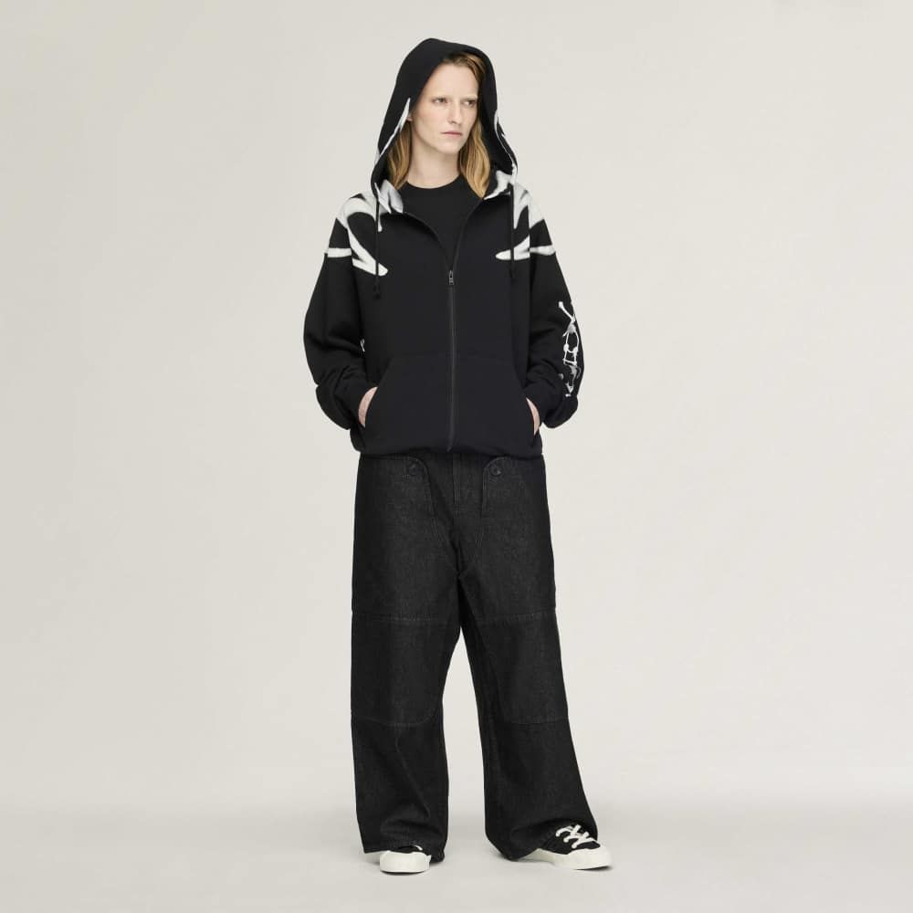 ジップパーカー / チト グラフィック フレンチ テリー ジップ フーディー / Y-3 CHITO GRAPHIC FRENCH TERRY ZIP HOODIE / BLACK [KR1061-APPA26]