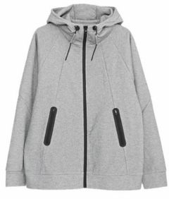 止水ジップパーカー / グレー【341027】