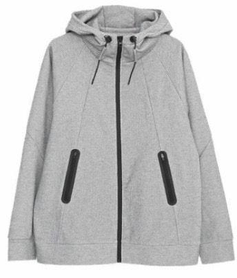 止水ジップパーカー / グレー【341027】