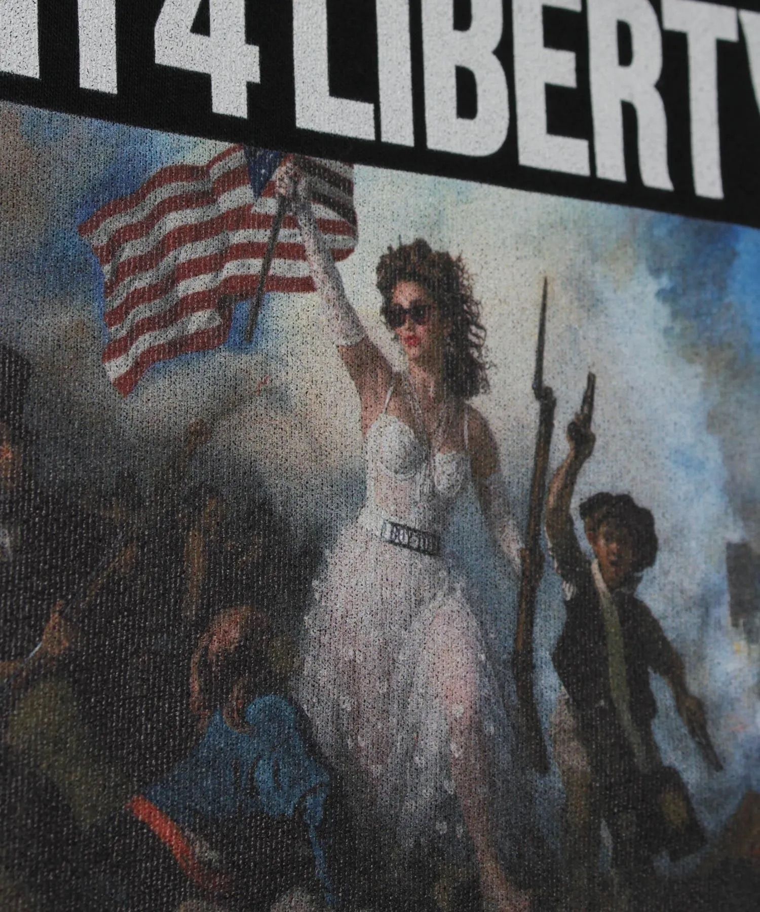 [Liberty Leading the People] ライト・スウェット・クルーネック / トレーナー / BLACK [263424MD]