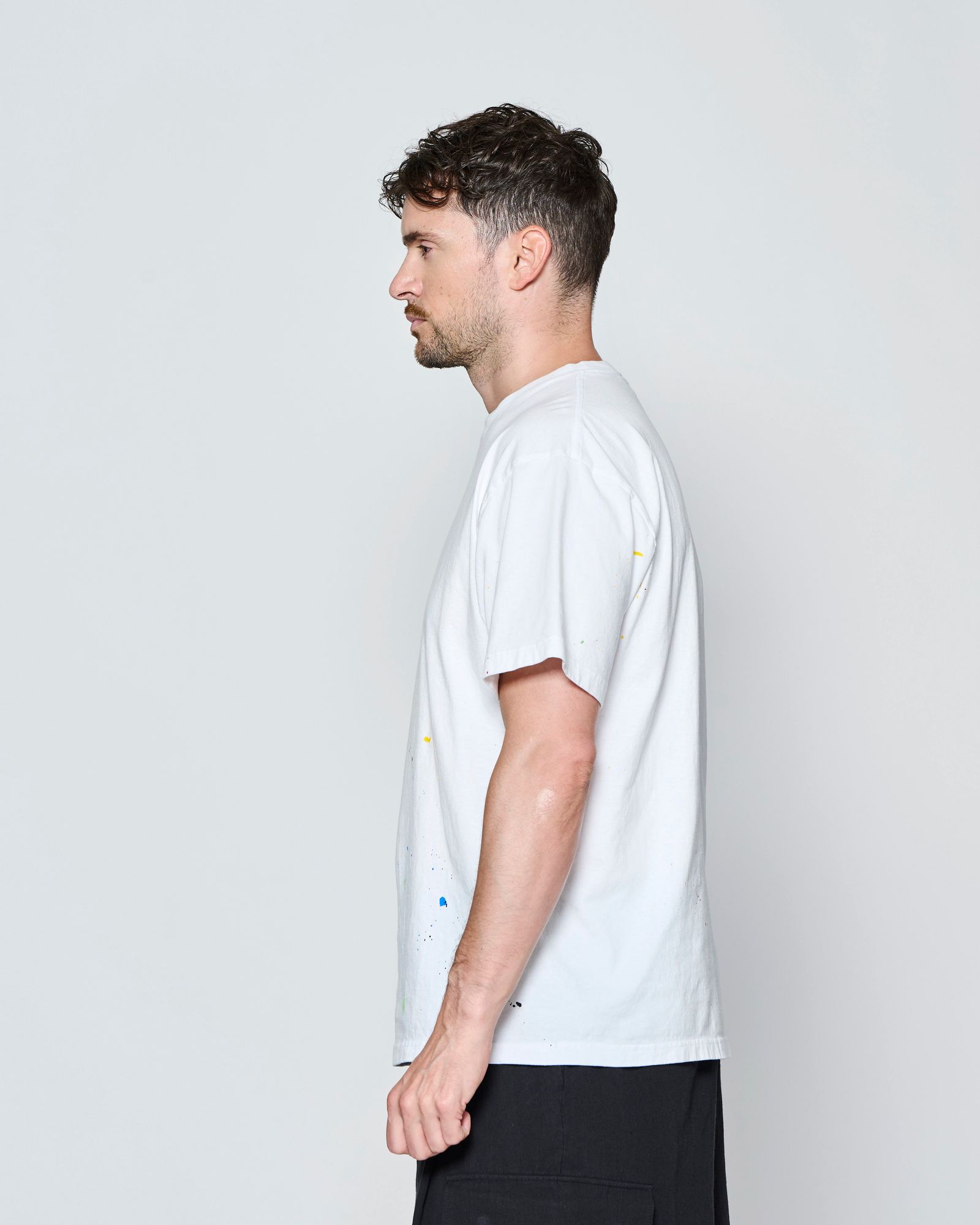 ☆先行予約☆ ヴィンテージ スプラッシュ Tシャツ  /  Vintage Wash Splash Tee / WHITE【CT2702】