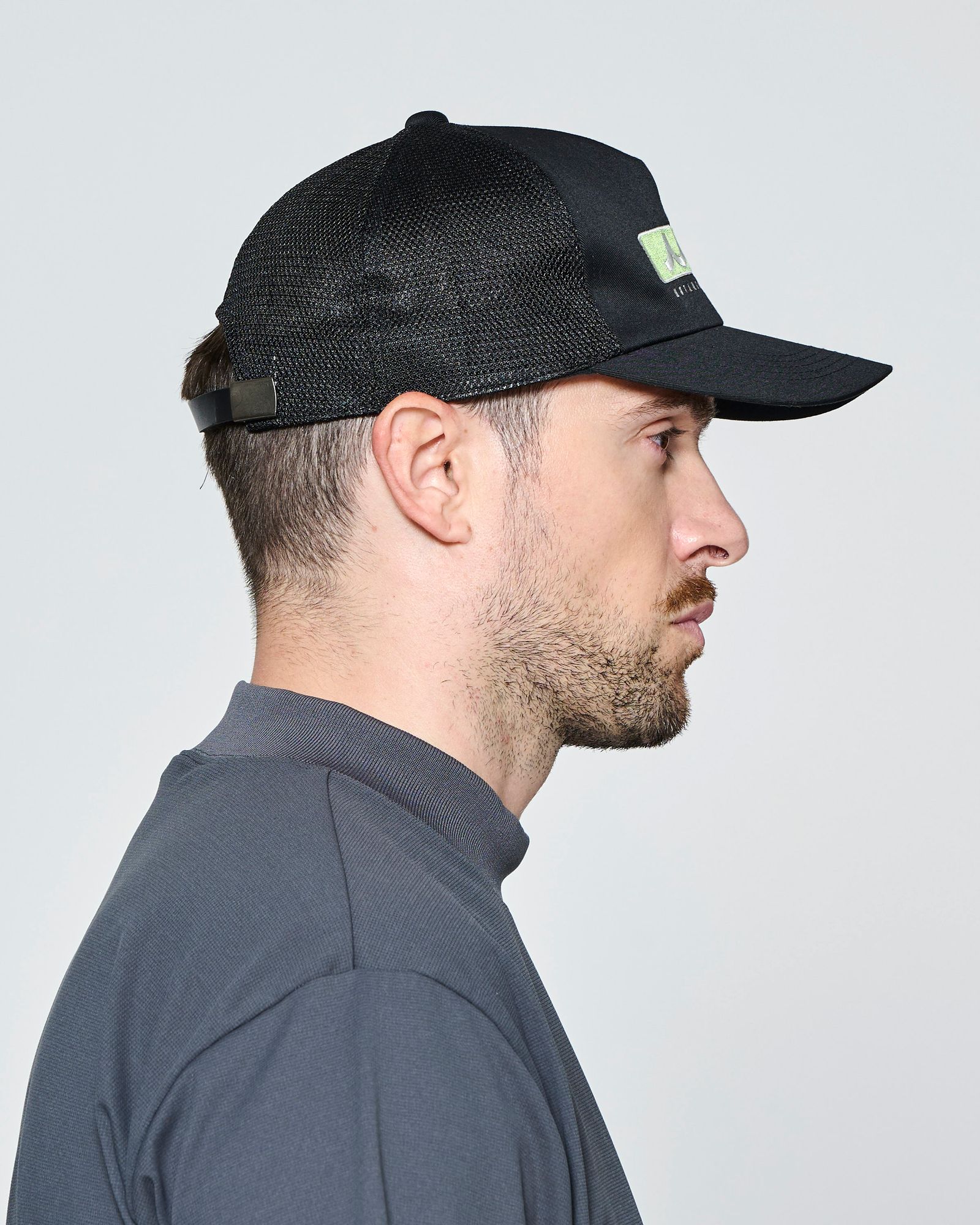 ☆先行予約☆muta MARINE × ACANTHUS  / ボックスロゴメッシュキャップ /  Box Logo Mesh Cap / BLACK【MA2721】