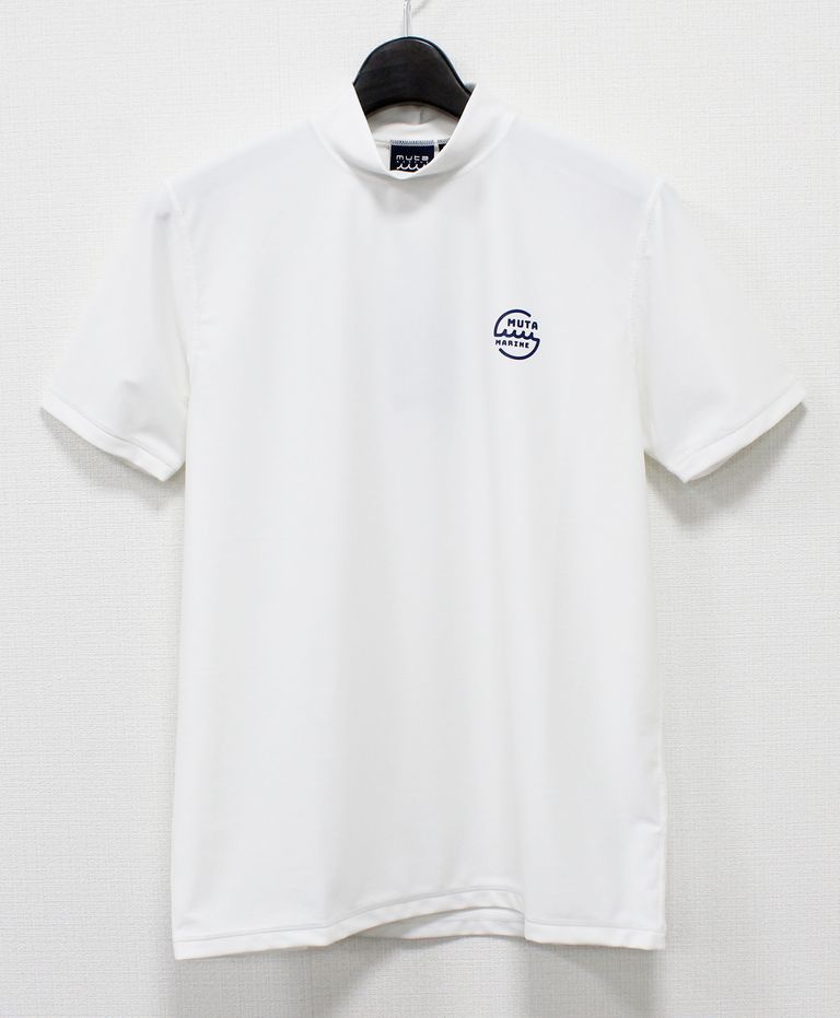 muta - クールタッチ モックネックシャツ / ホワイト [MMMK-446206] | femt 
