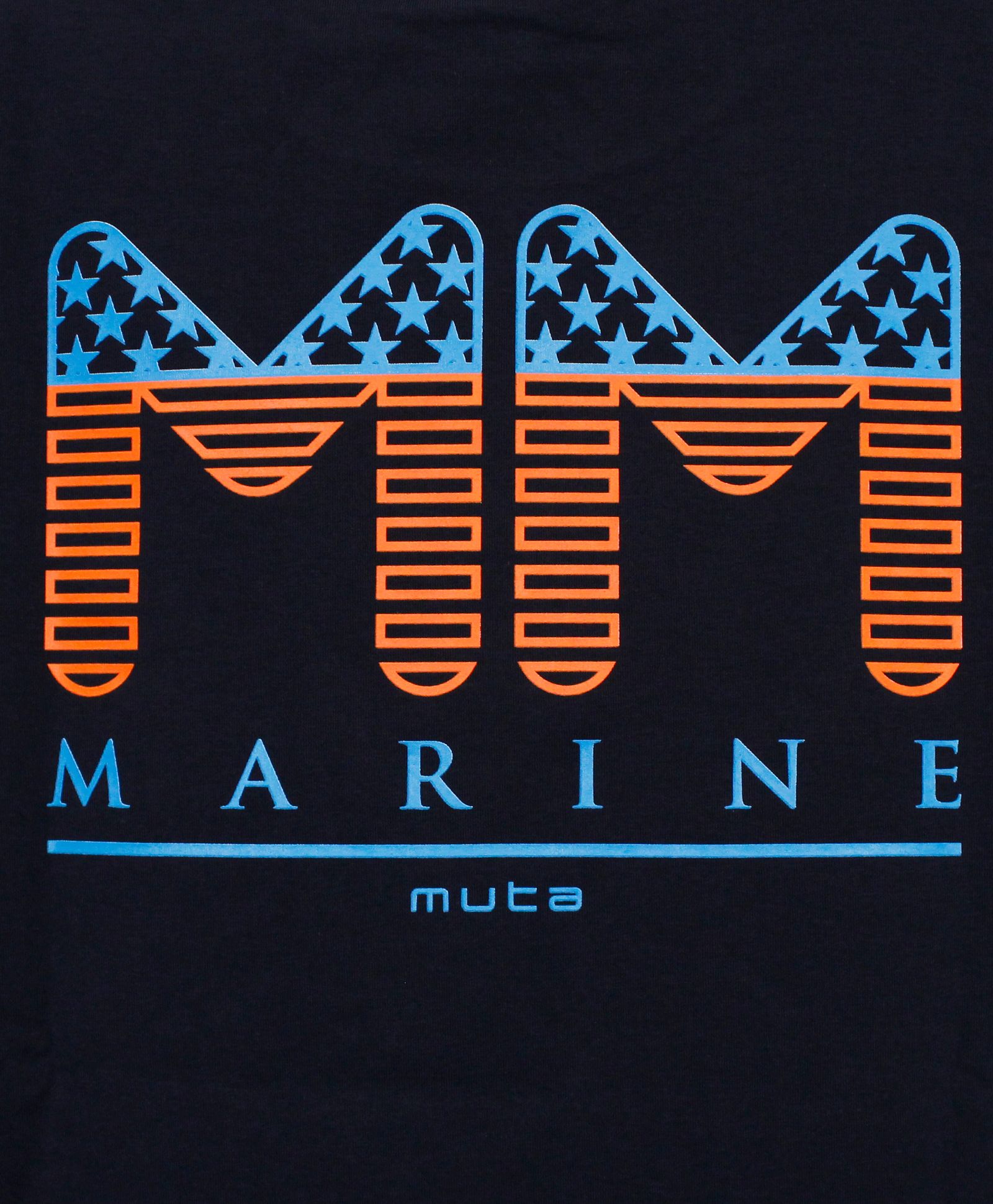 muta - OUTLINE ロゴTシャツ / ネイビー [MMAX-434458] | femt