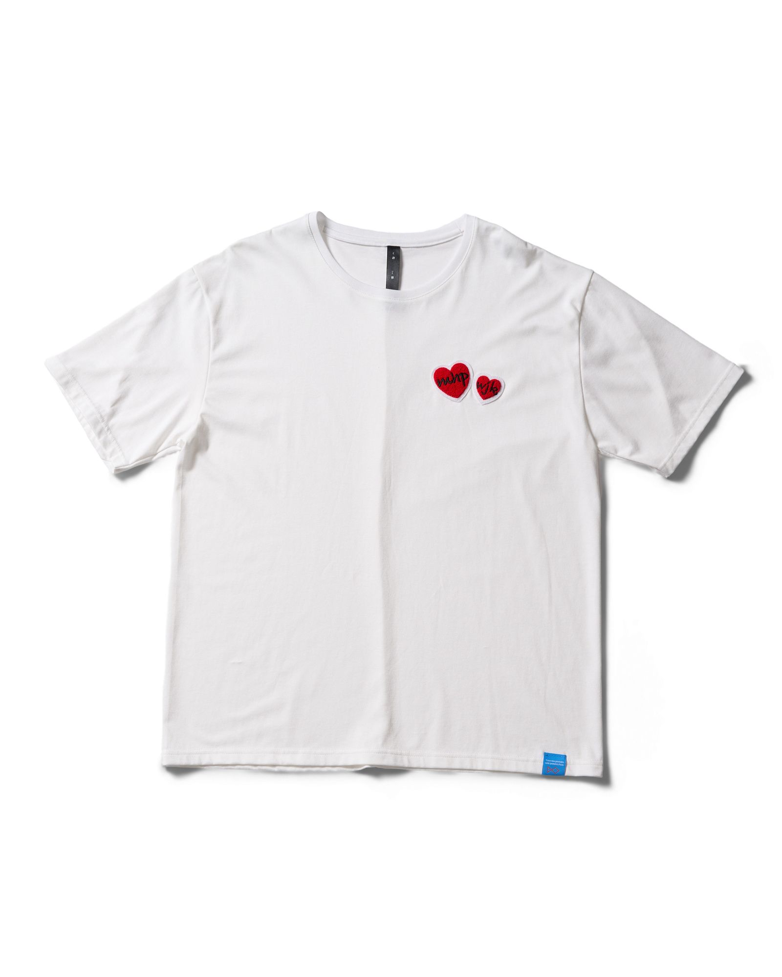 ☆先行予約☆Maison Honoré Paris× wjk  / 2ハートパッチクールタッチ半袖Tシャツ / 2-heart patch cool touch S/S / white×red 【712 hw02k】