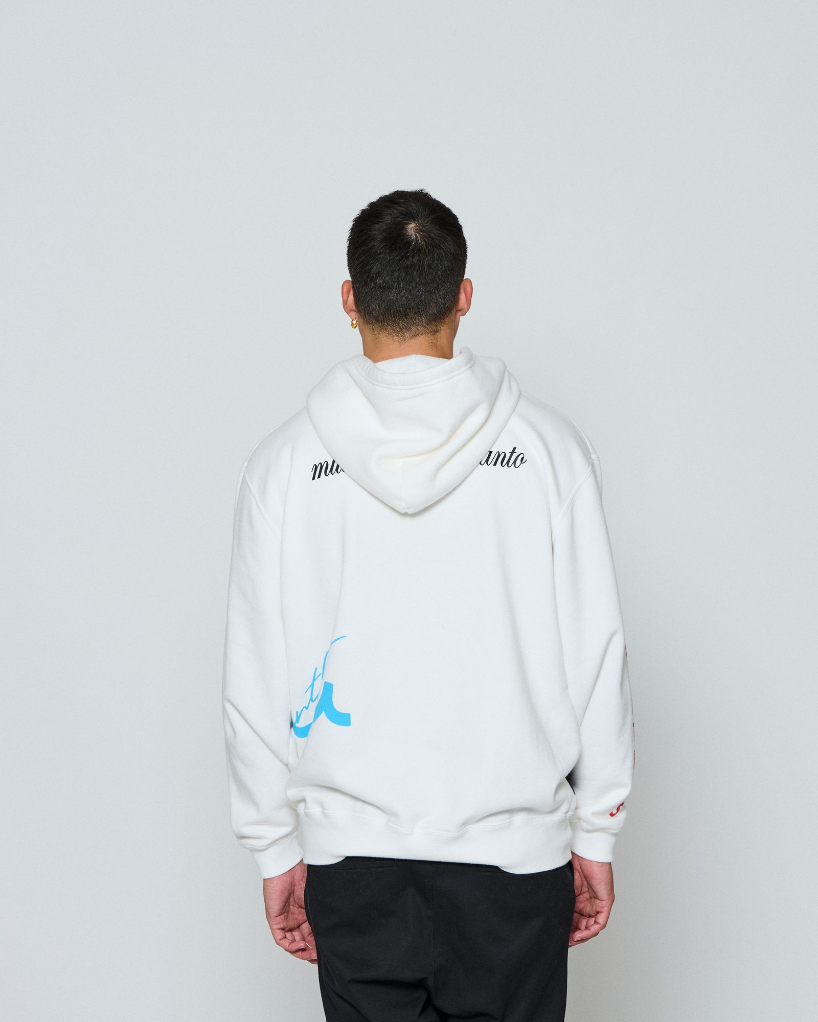 ☆先行予約☆ muta MARINE × ACANTHUS / テストプリントフーディー /パーカー / Test Print Hooded Sweatshirt / WHITE 【MA2656】