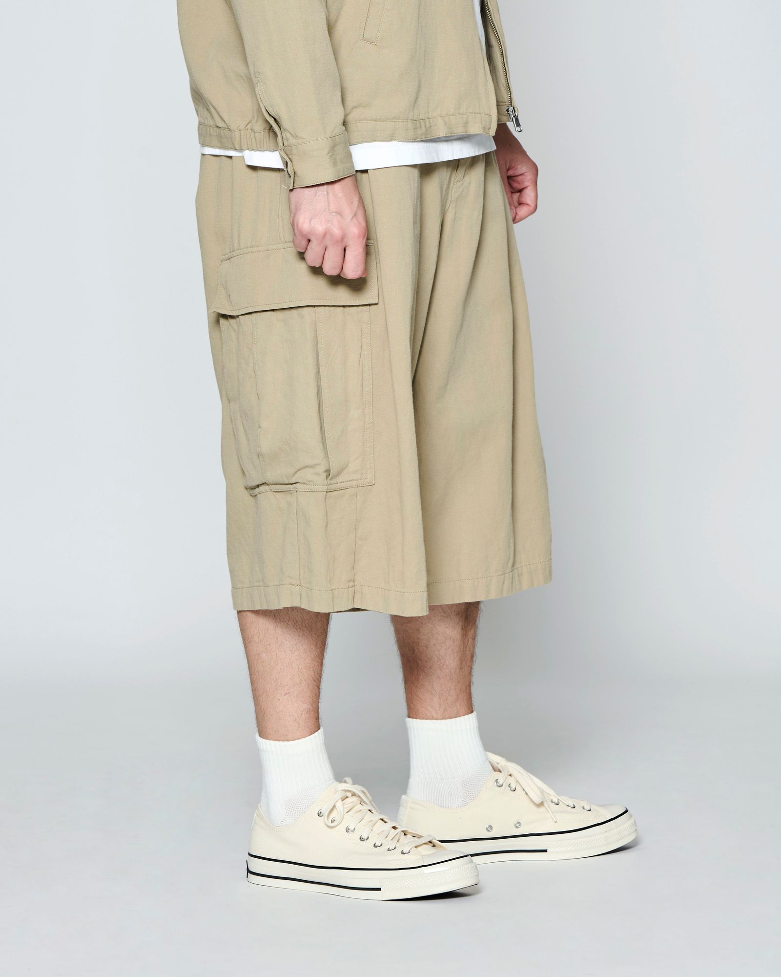☆先行予約☆ バギーカーゴショーツ  /  Baggy Cargo Shorts / BEIGE 【PT2702】