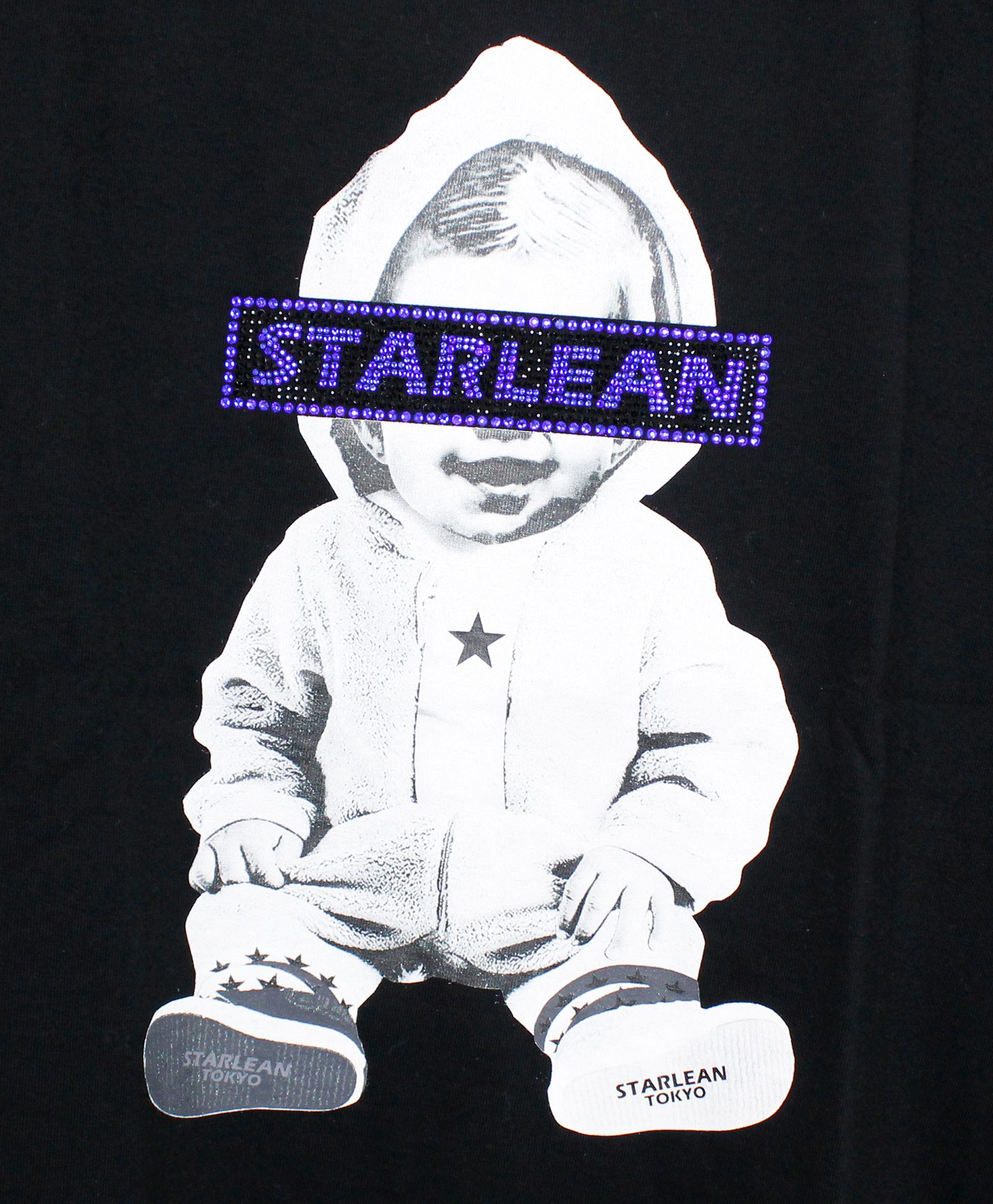 プリントTシャツ STL目元ロゴBaby T-Shirts [SLTN122] BLACK