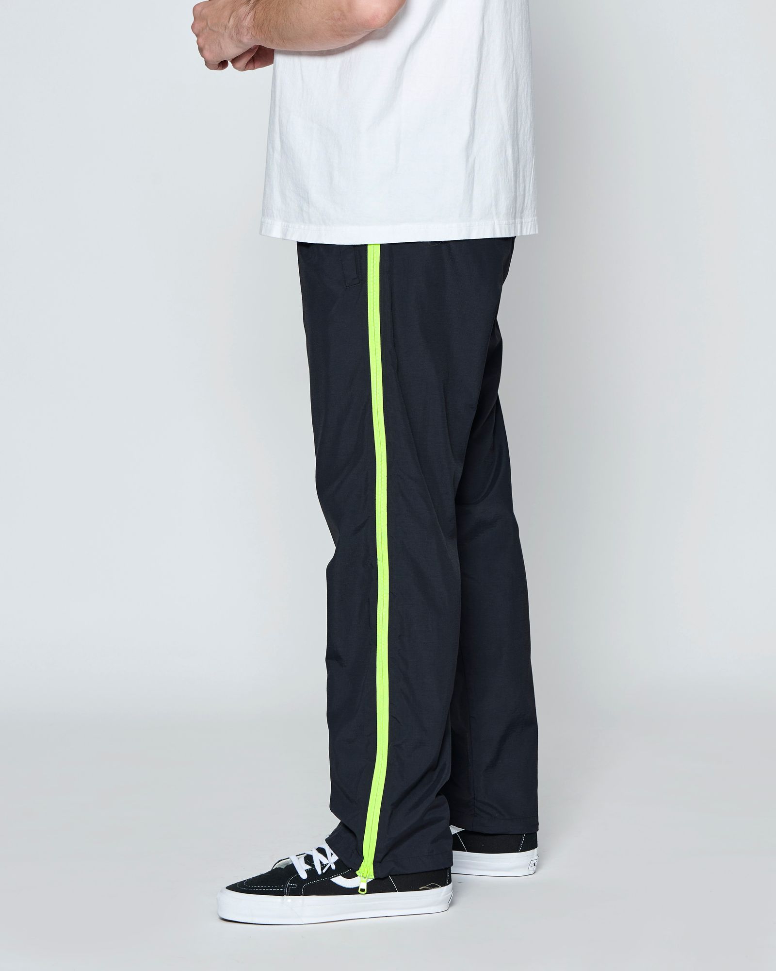 ☆先行予約☆ SUPPLEX® ナイロン ジップパンツ  /  SUPPLEX® Nylon Contrast Zip Pants / BLACK 【PT2703】