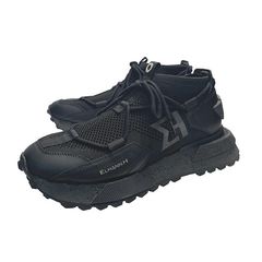 レザースニーカー / NSJ591J /  BLACK
