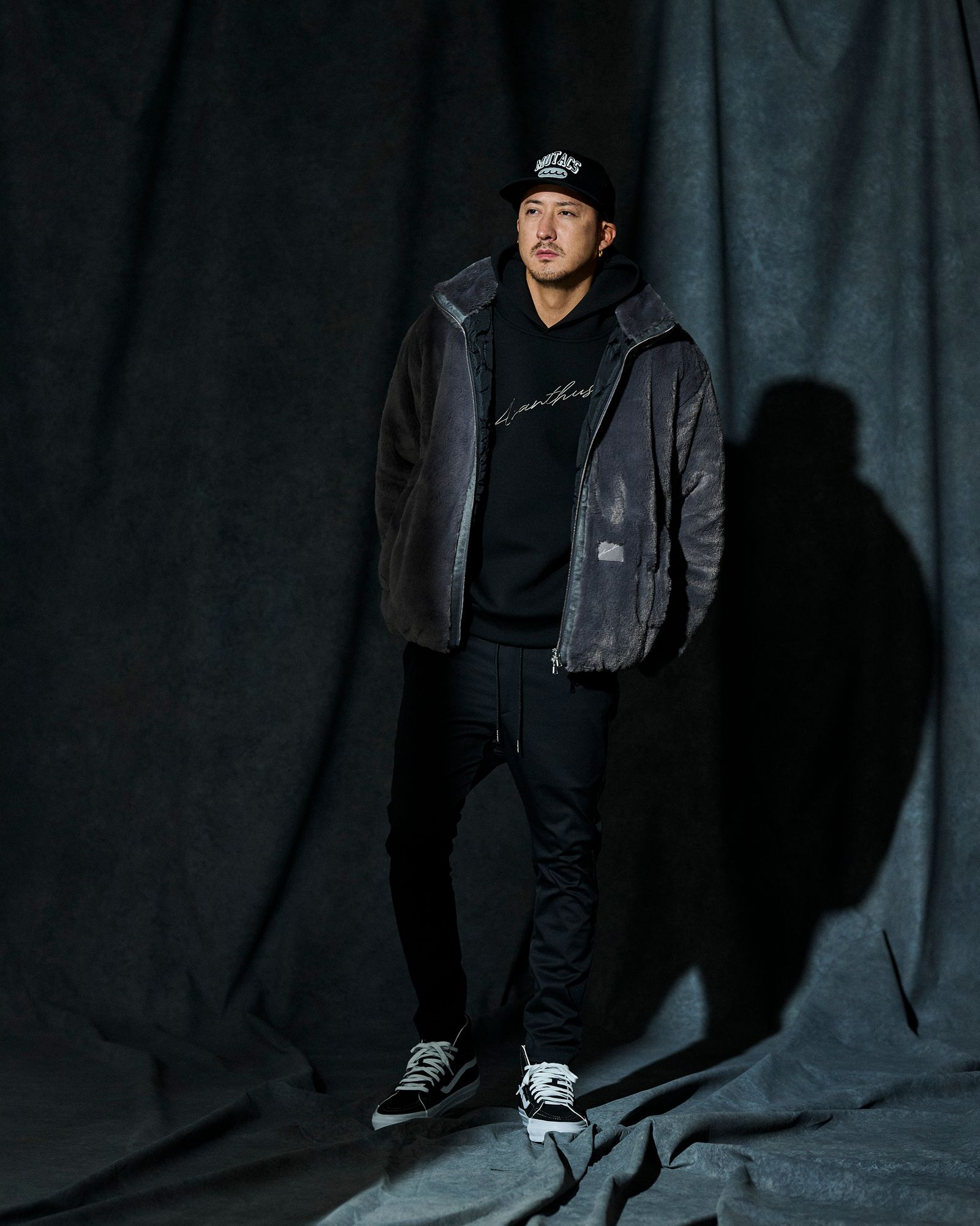 ☆先行予約☆  ダンボールニットスウェットパーカー / フーディー / Hooded Sweatshirt / BLACK 【DW2501】