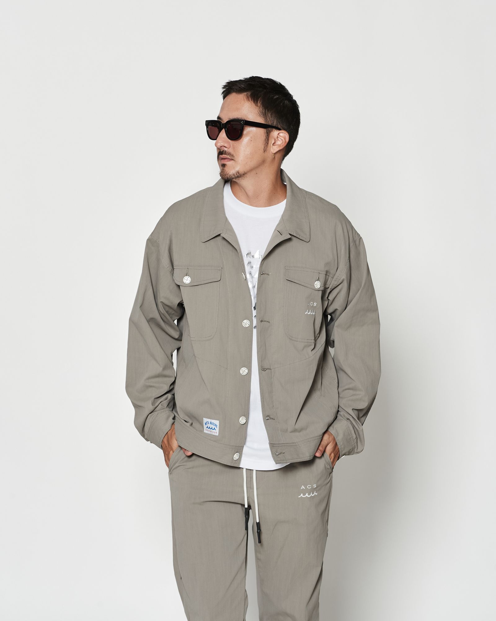 ☆先行予約☆muta MARINE × ACANTHUS  / トラッカージャケット / Trucker Jacket / GREY【MA2601】