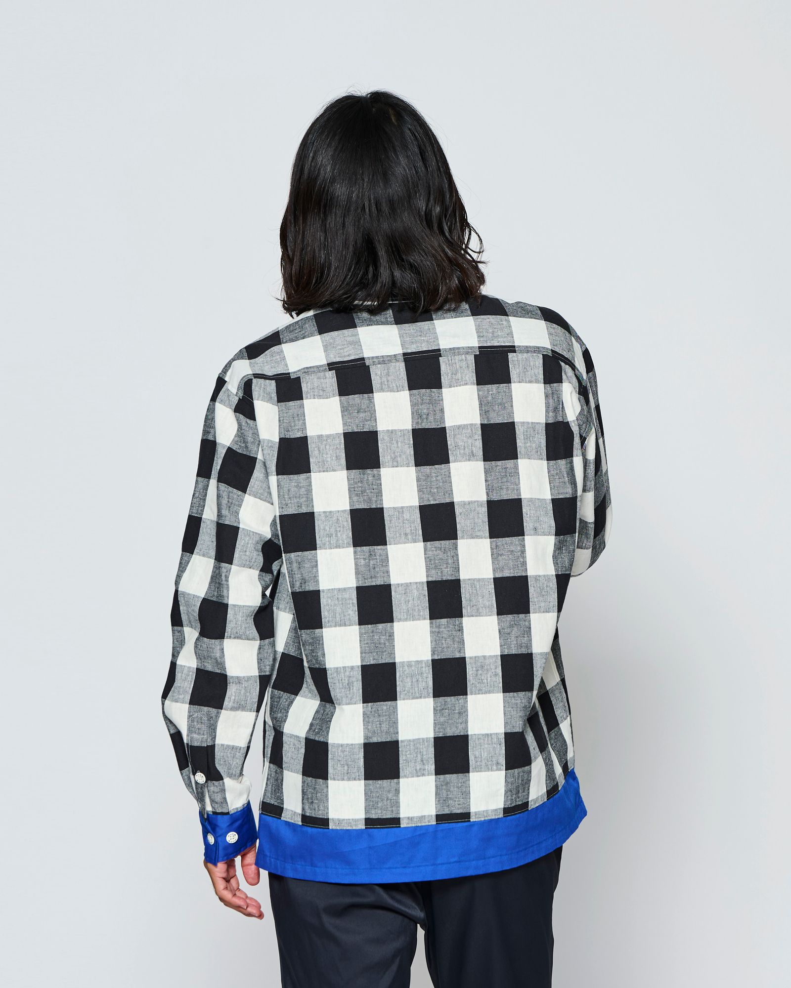 ☆先行予約☆muta MARINE × ACANTHUS  / 配色切替シャツ /  Color Switching Shirt / BLUE【MA2708】