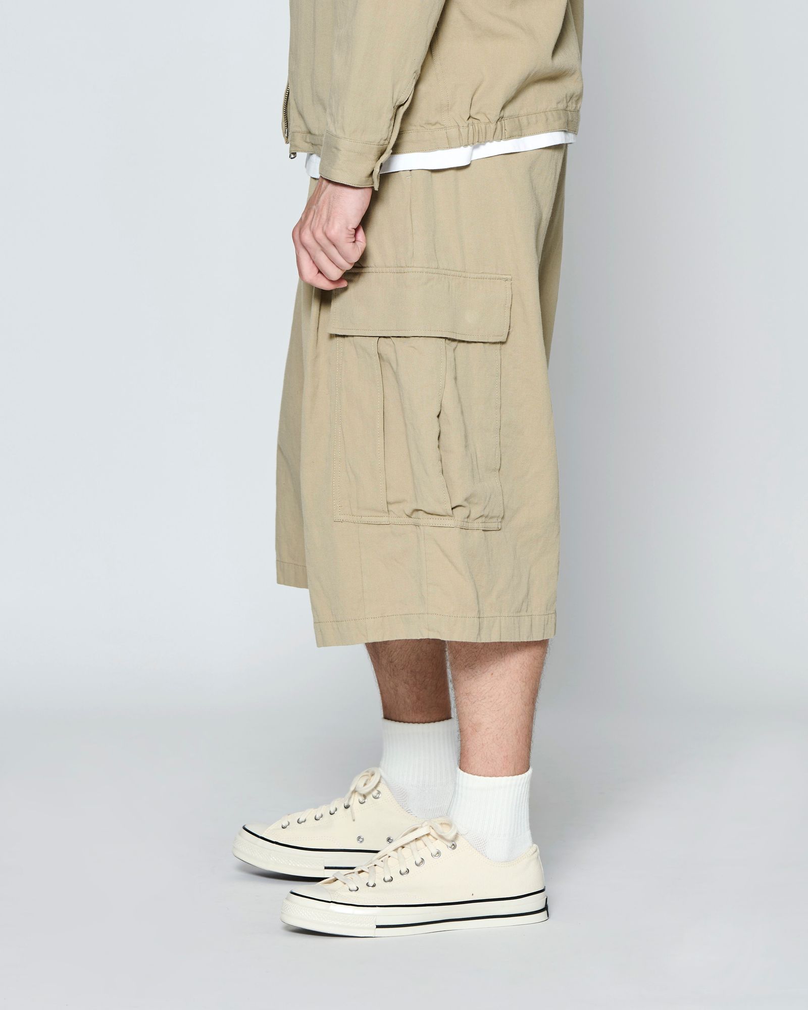 ☆先行予約☆ バギーカーゴショーツ  /  Baggy Cargo Shorts / BEIGE 【PT2702】
