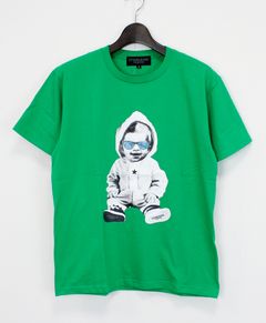 プリントTシャツ HOODIE BABY T-SHIRT [SLTN067] GREEN