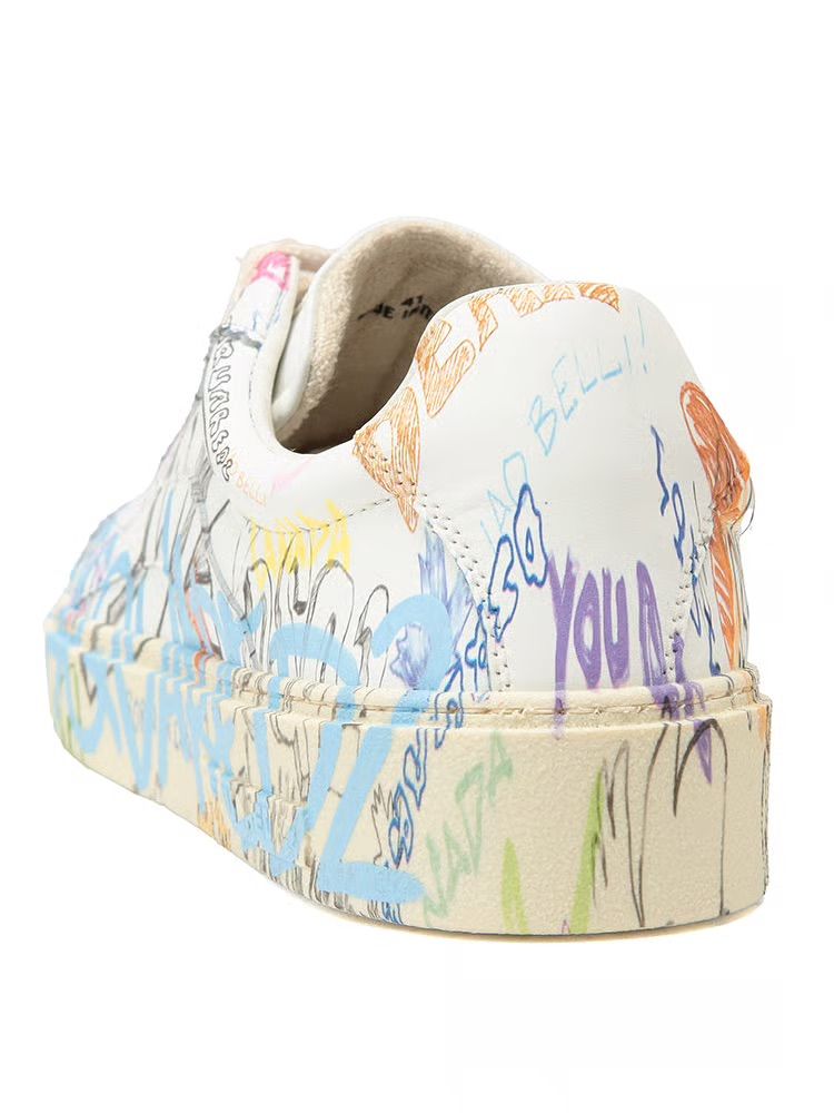 レザー ロゴプリント ローカットスニーカー  / RIDER   / マルチカラー【SNM0451 01504836 M37】