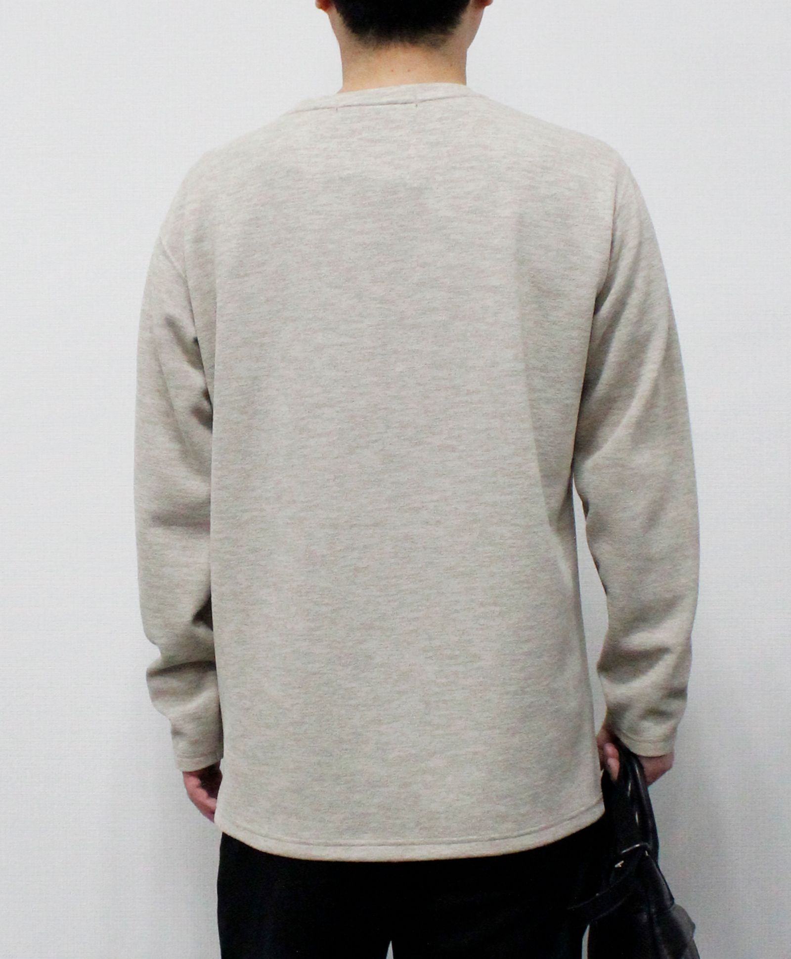 リネンライクダブルフェイスロンT  / ベージュ[86003]