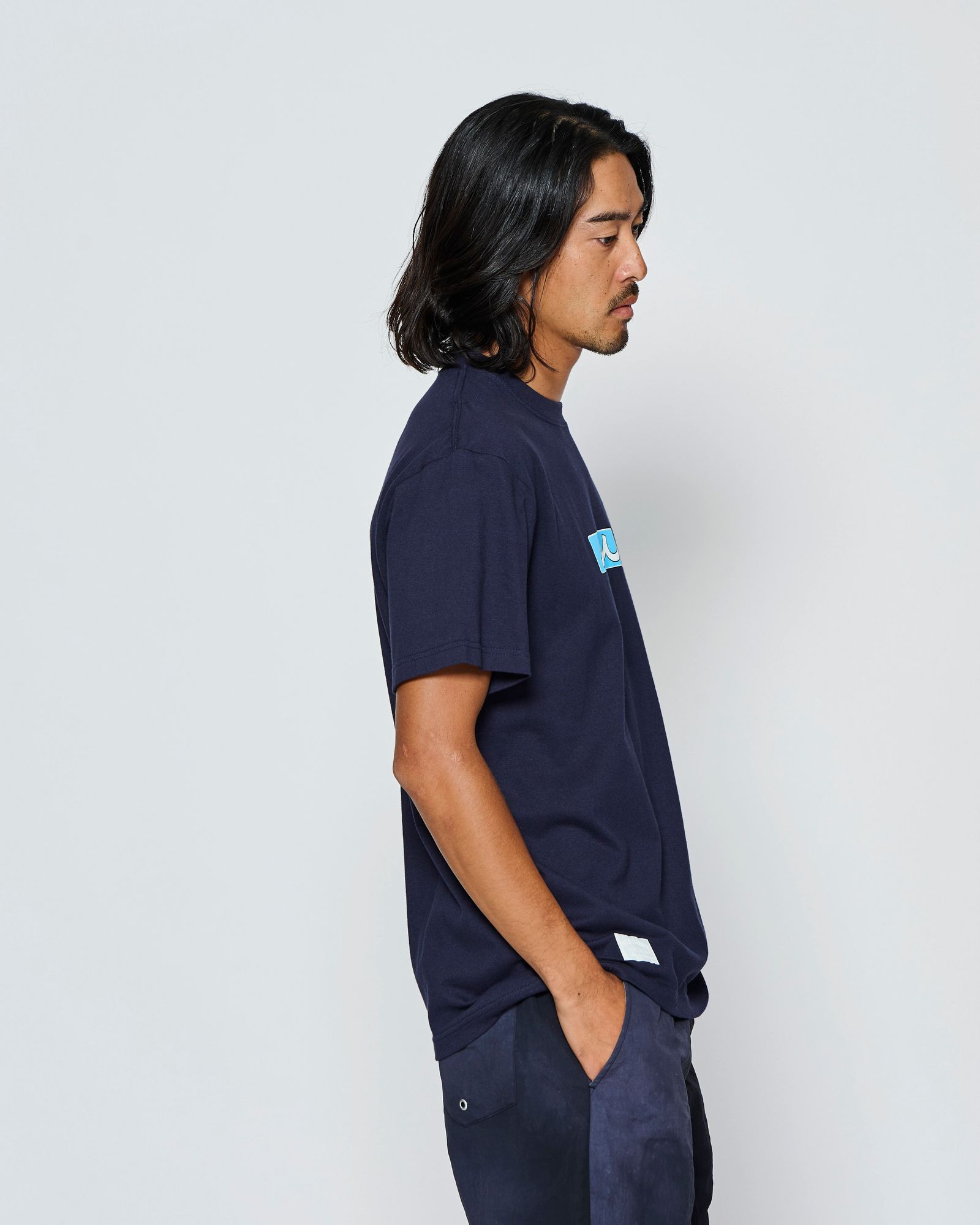 ☆先行予約☆muta MARINE × ACANTHUS  / ボックスロゴTシャツ /  Box Logo Tee / NAVY【MA2716】