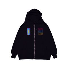 ジップアップパーカー SUIT BABY ZIP HOODIE BLACK