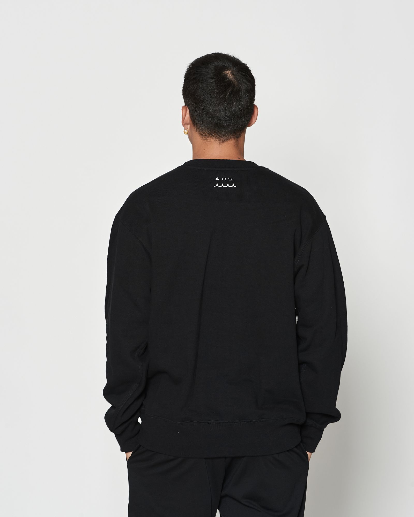 ☆先行予約☆muta MARINE × ACANTHUS  / クルーネックスウェット / Old Logo Crewneck / BLACK 【MA2632】