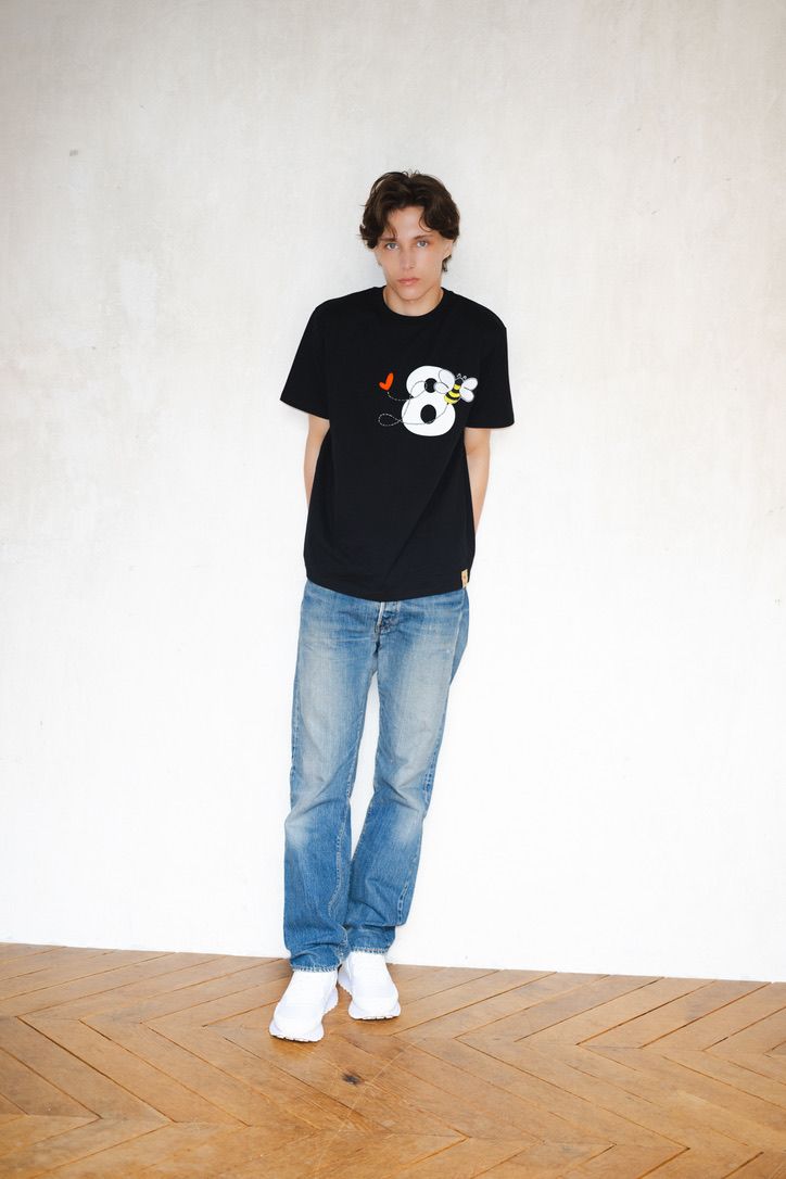 LEON×MAISON HONORE PARIS×MUTA MARINE / Tシャツ / Joakim &  Huit(ジョアキム＆ユイット) / ブラック