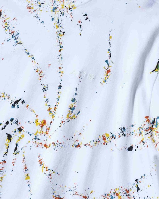 スパイラル スプラッシュ ロングスリーブTシャツ / Spiral Splash L/S Tee /  WHITE 【CT2311】