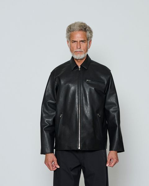 ☆先行予約販売☆  レザーカラーライダースジャケット / Leather Collor Riders Jacket  / BLACK 【L2602】