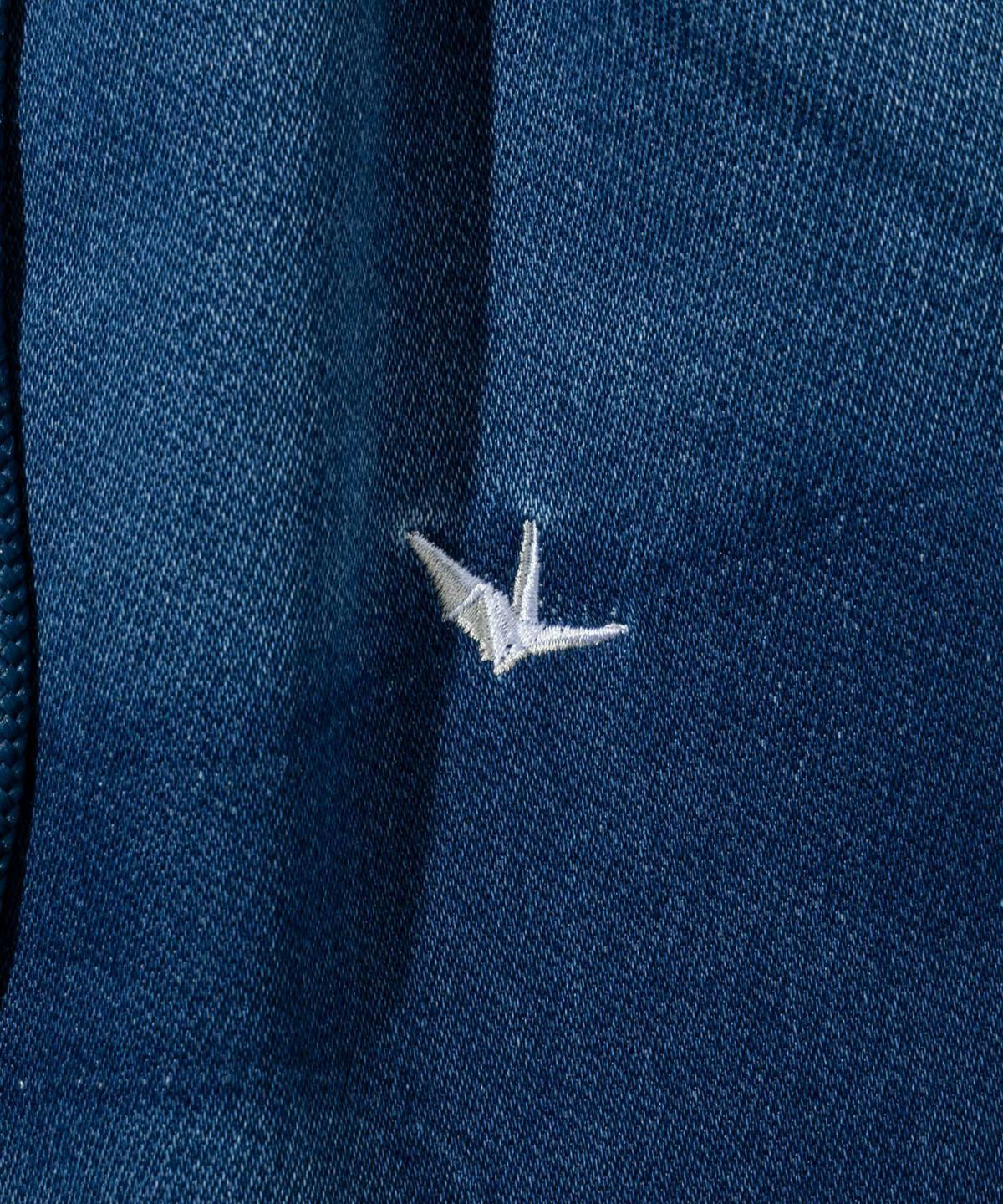 カモ柄ジョグデニムパンツ / インディゴ【USB-26060】