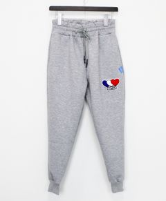 3ハートパッチダンボールパンツ / 3Heart Patch Cardboard  Pants / GREY