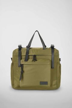 リュック バックパック ハンド ショルダー バッグ 2WAY / イースト+ウェスト リサイクルナイロン 防水 / Lサイズ / ヴェルドーネ(オリーブグリーン) [ZAEWRL003 VERDE]