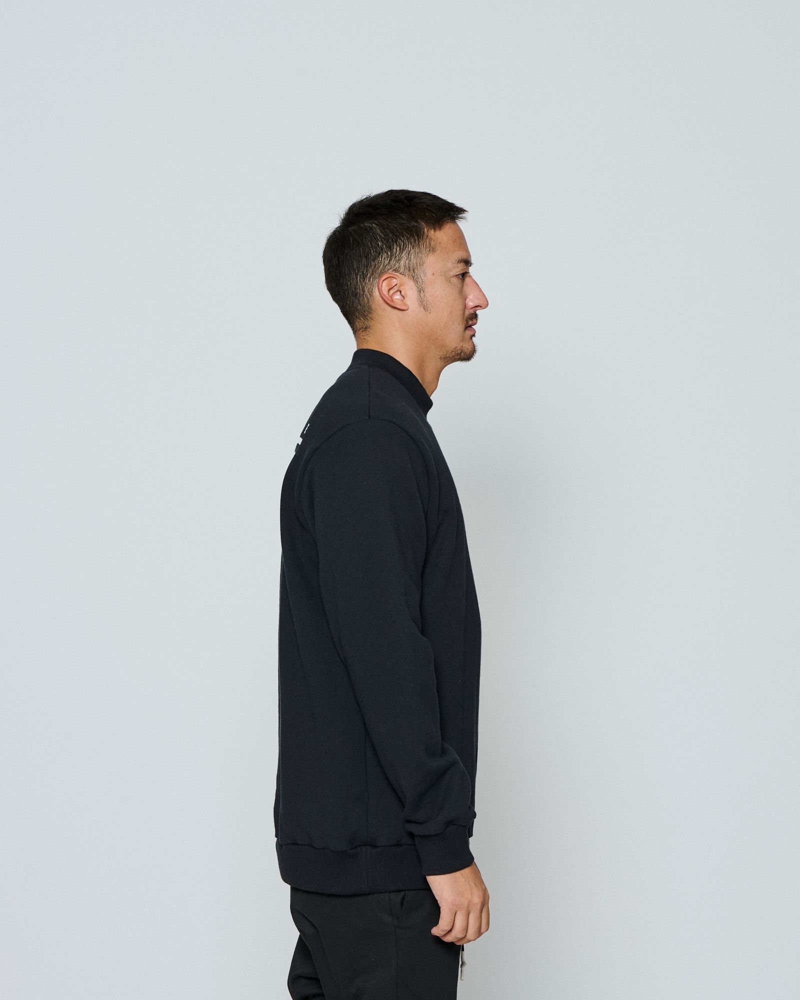 ☆先行予約☆ muta MARINE × ACANTHUS / モックネックスウェット / Mockneck Sweatshirts / BLACK 【MA2655】