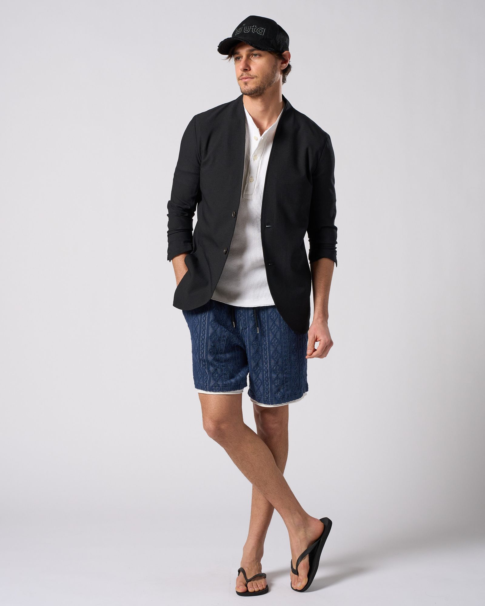 ☆先行予約☆ muta × wjk  / "w"uta カットオフ メッシュキャップ / "w"uta cut-off mesh cap / DEEP BLACK 【809 mw05i】