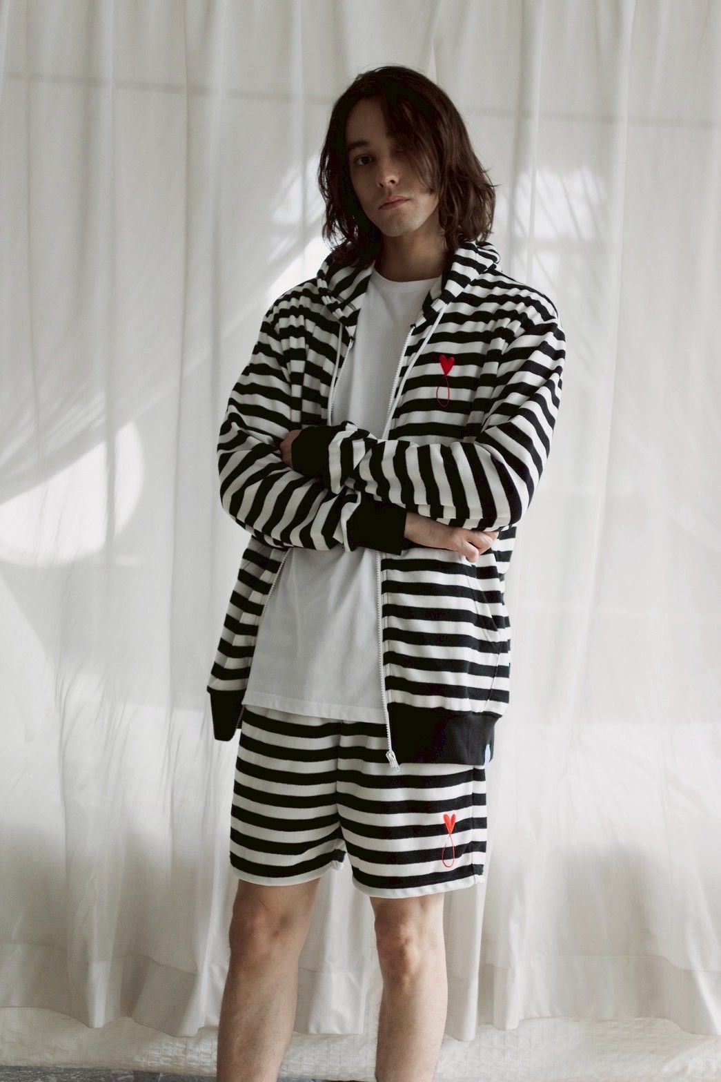パイルジップパーカー / Pile Zip Hoodie / BORDER