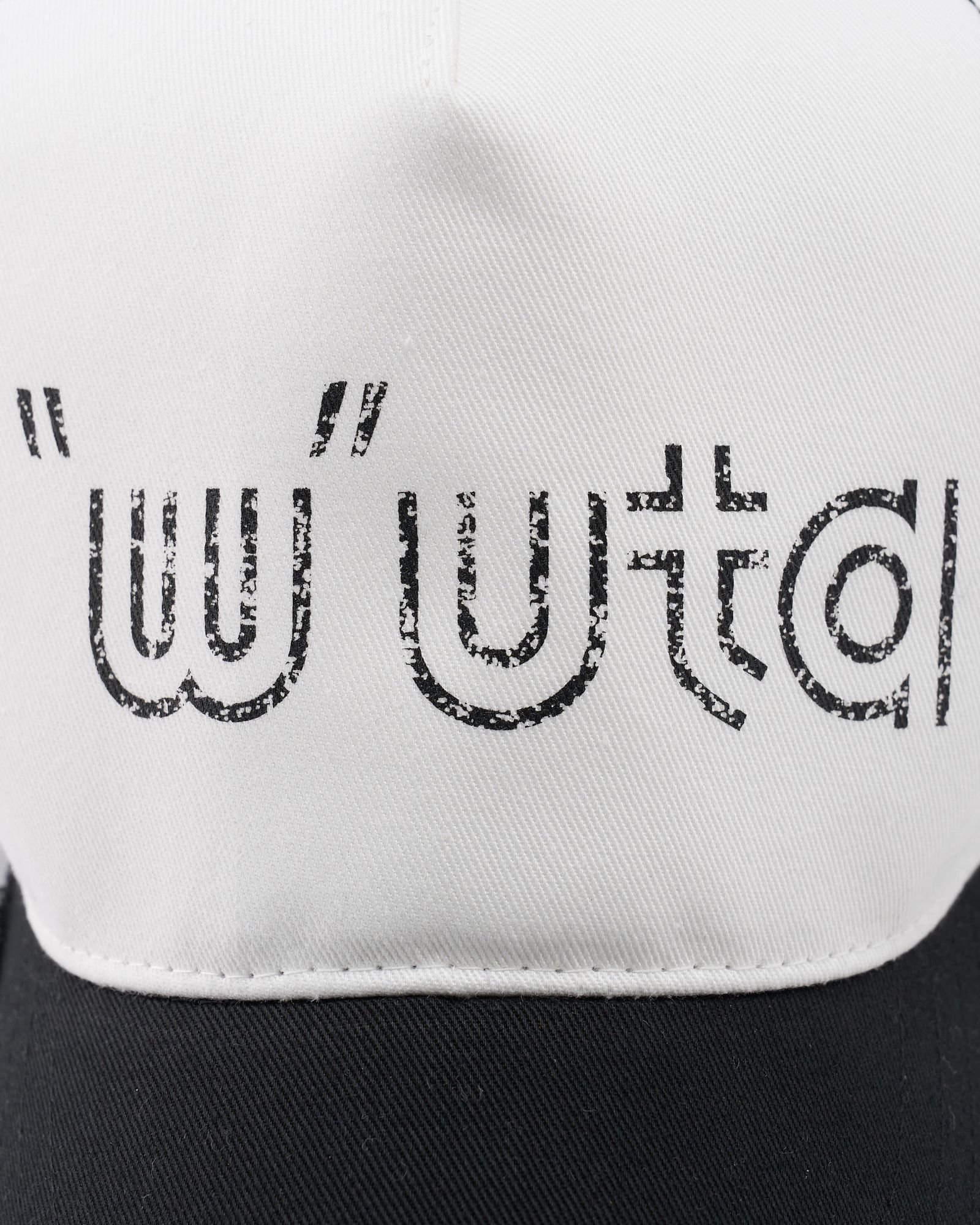 ☆先行予約☆ muta × wjk  / "w"uta カットオフ メッシュキャップ / "w"uta cut-off mesh cap / BLACK x WHITE 【809 mw05i】