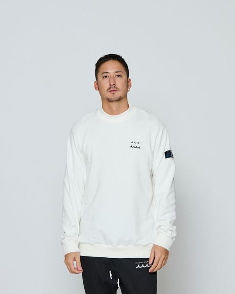 ☆先行予約☆ muta MARINE × ACANTHUS / モックネックスウェット / Mockneck Sweatshirts / WHITE 【MA2655】