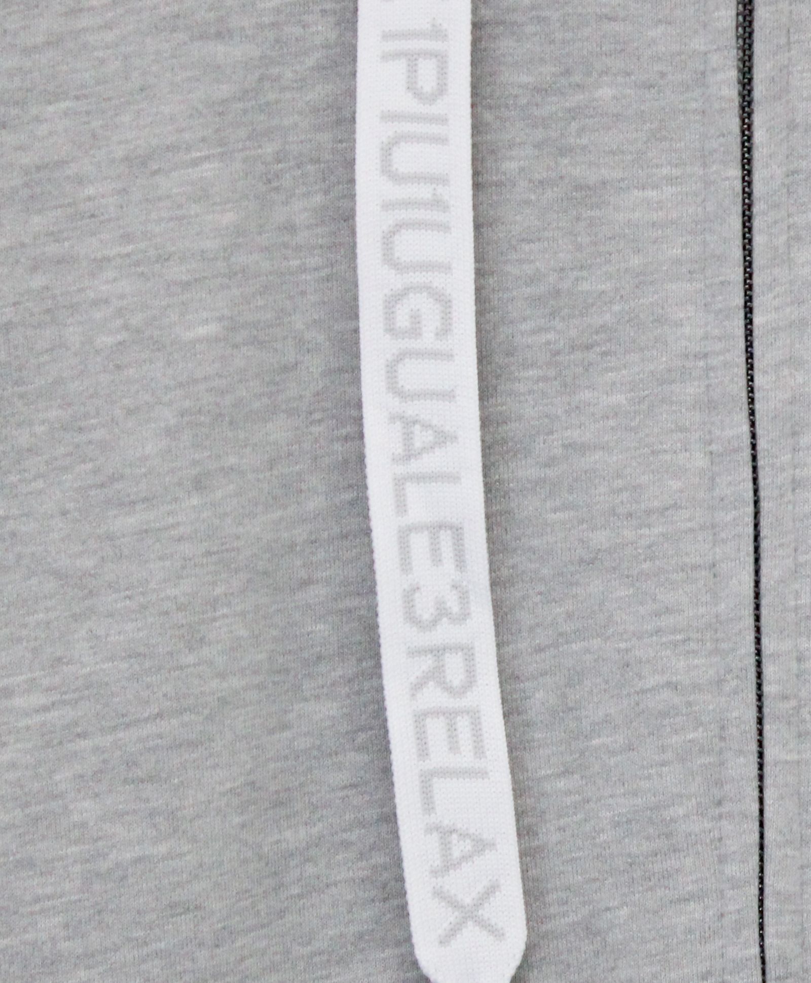 HOOD EMBOSSED LOGO HOODIE / エンボスロゴ ジップパーカー / グレー【USO-26083】