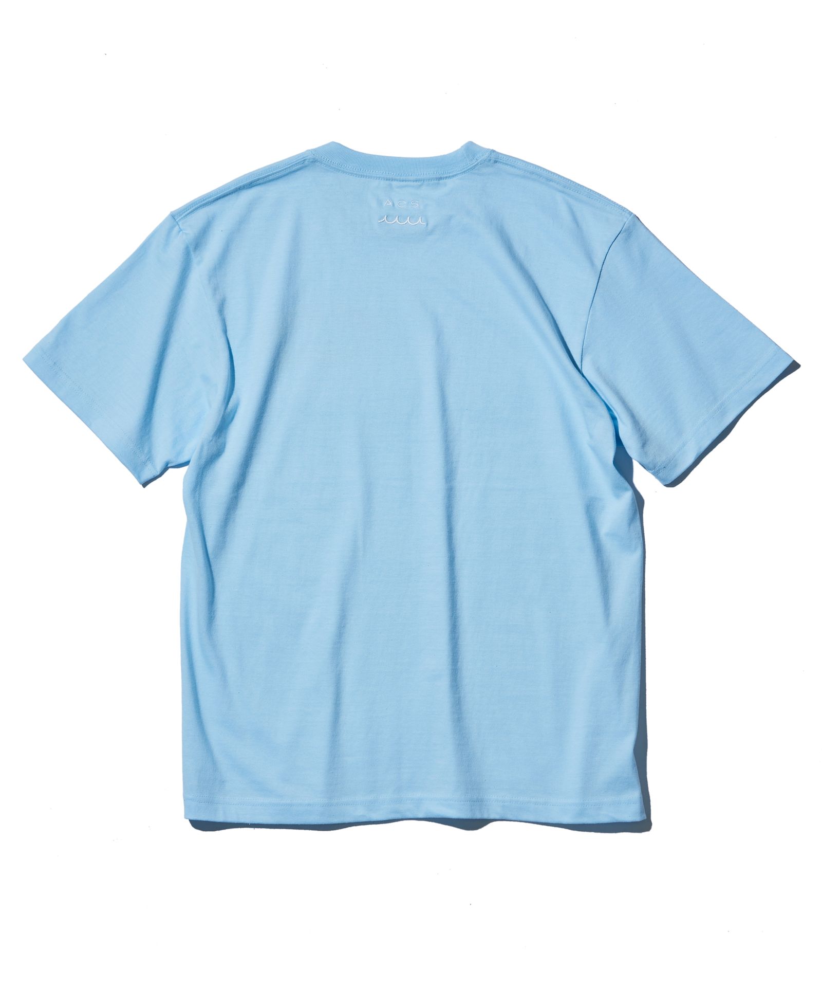 ACANTHUS × muta MARINE / muta College Logo Tee / ロゴTシャツ / SAX 【MA2528】