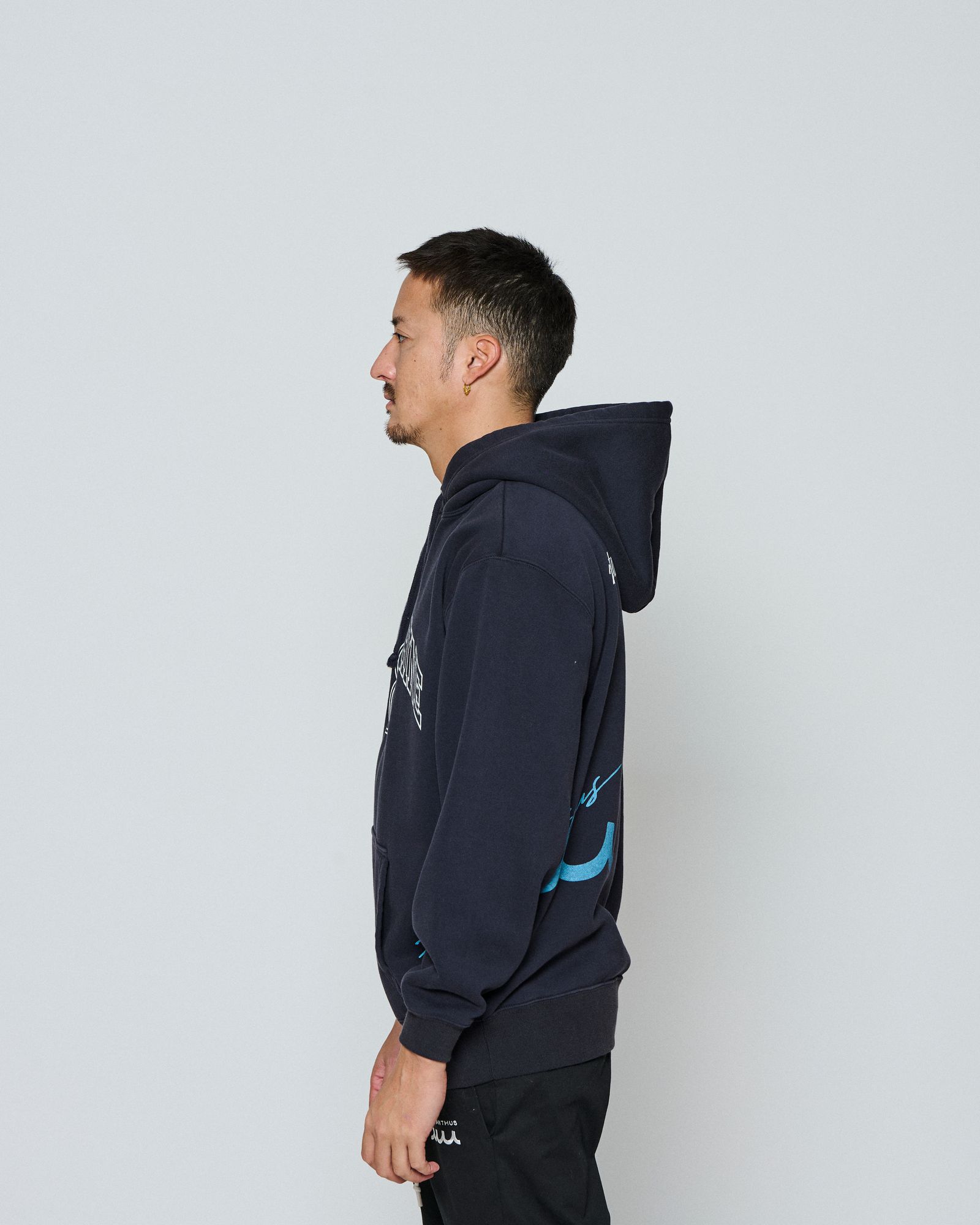 ☆先行予約☆ muta MARINE × ACANTHUS / テストプリントフーディー /パーカー / Test Print Hooded Sweatshirt / NAVY 【MA2656】