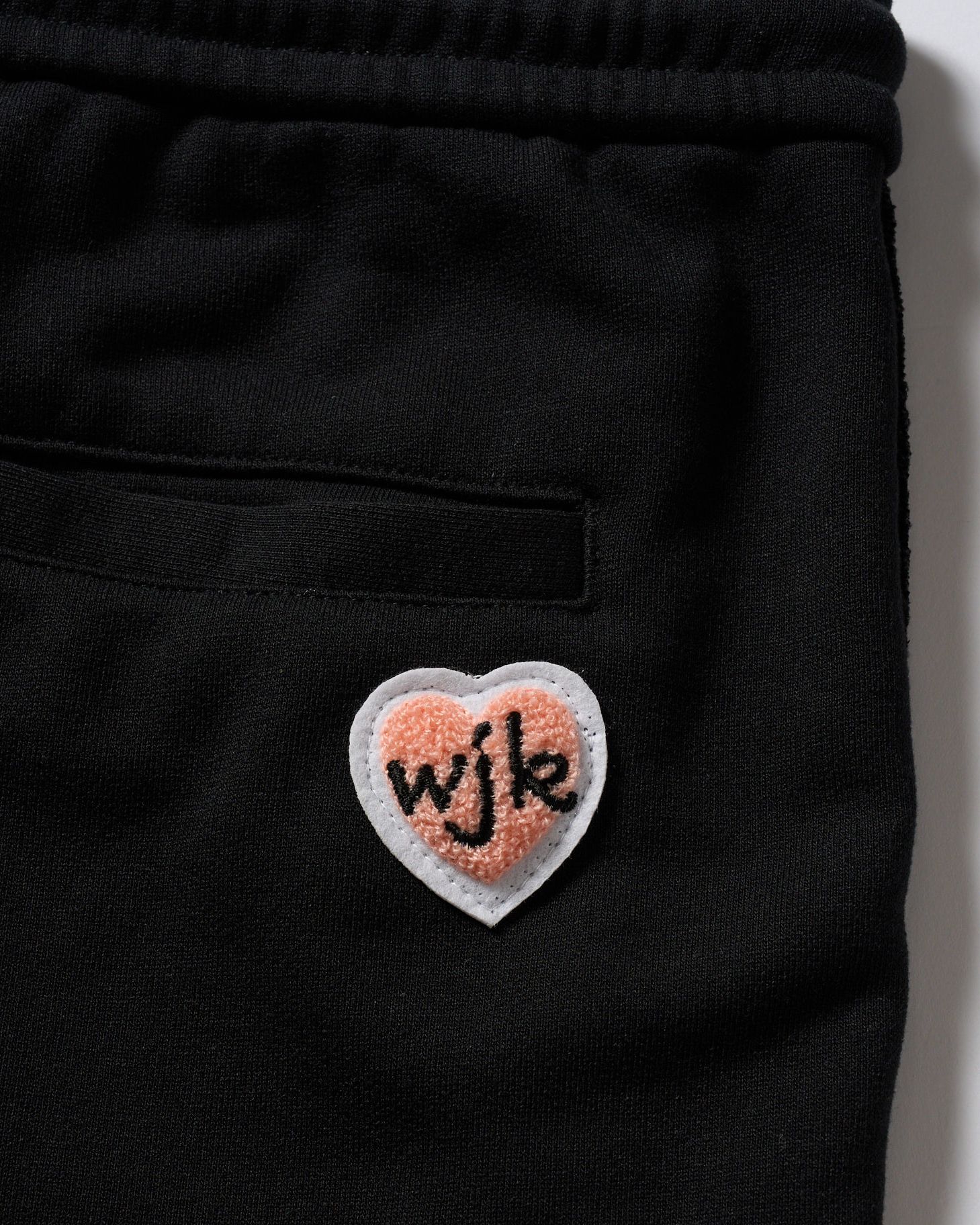 ☆先行予約☆Maison Honoré Paris× wjk  / ハートフィッシュフレンチテリーショーツ / heart fish dry french terry shorts / black 【505 hw03k】