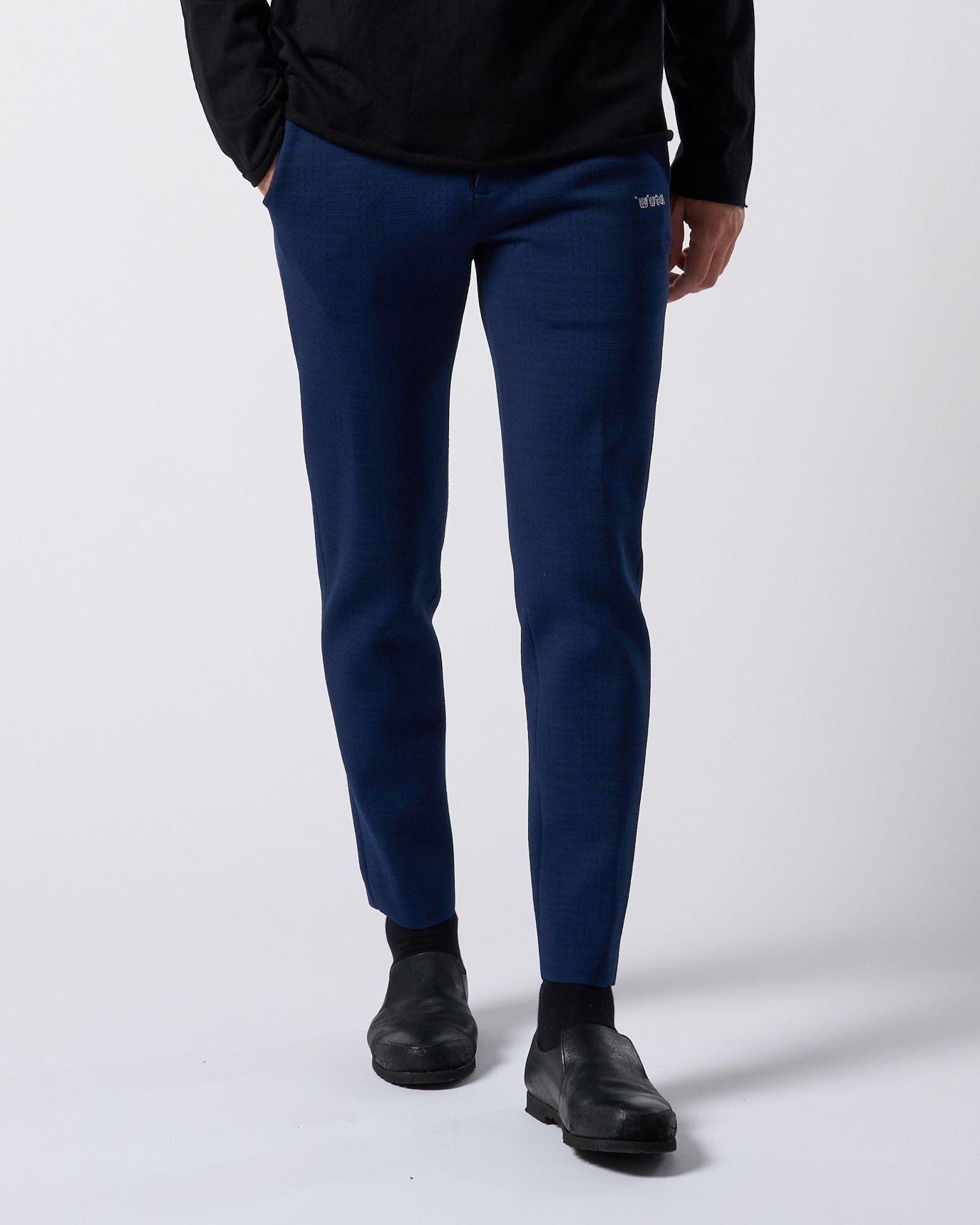 ☆先行予約☆ muta × wjk  / ニットイージースラックス / function knit easy slacks(jacquard check) / NAVY CHECK [504 mw08j]
