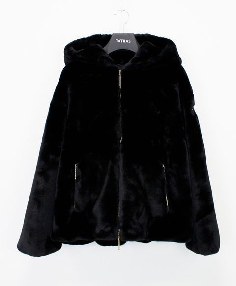 レディース フード付き ボアブルゾン / YUMOLA / ユモラ / BLACK [LJXA0039033588]