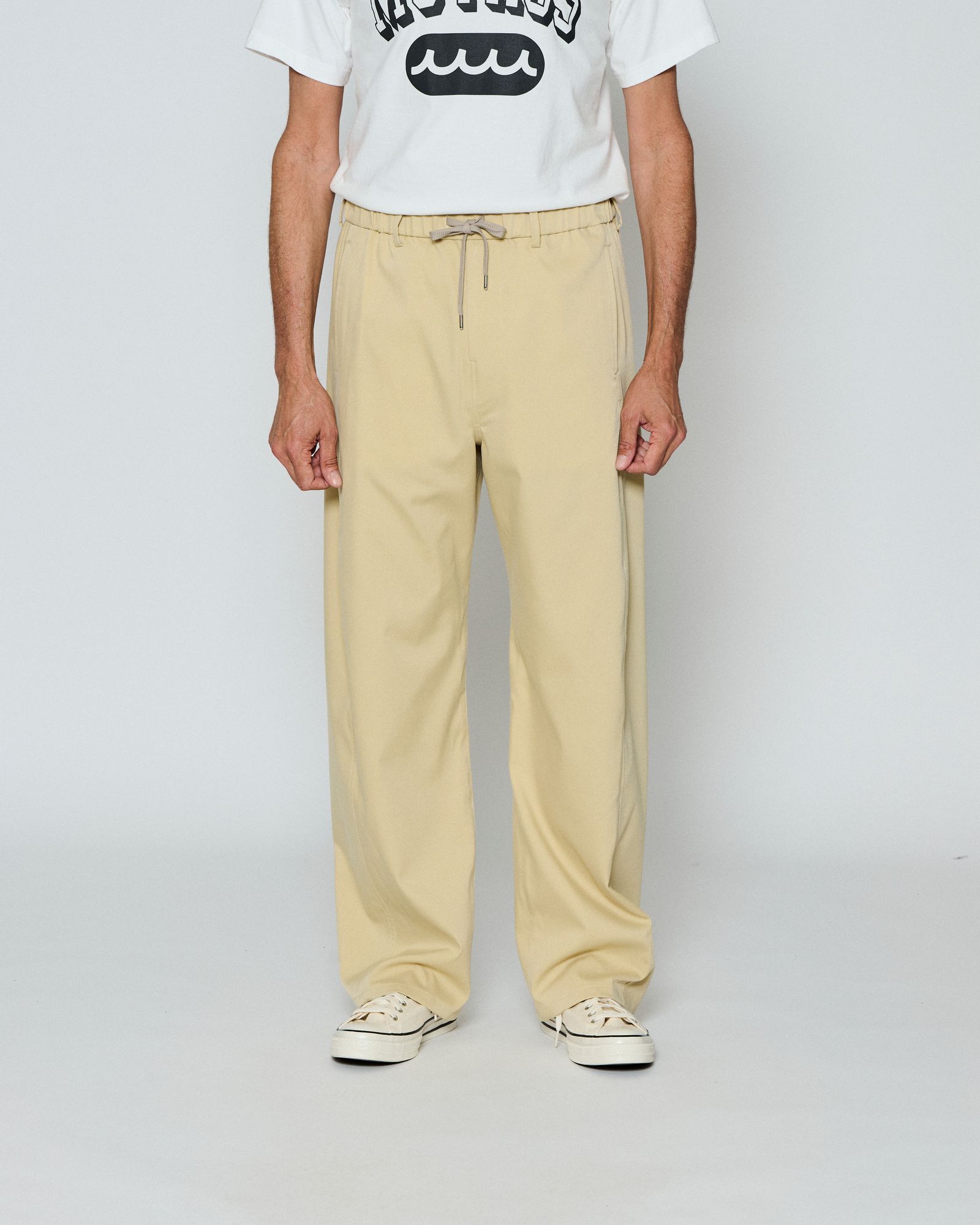 ☆先行予約☆ バレルレッグイージーパンツ /  Easy Barrel-Leg Chino Pants / BEIGE 【PT2504】