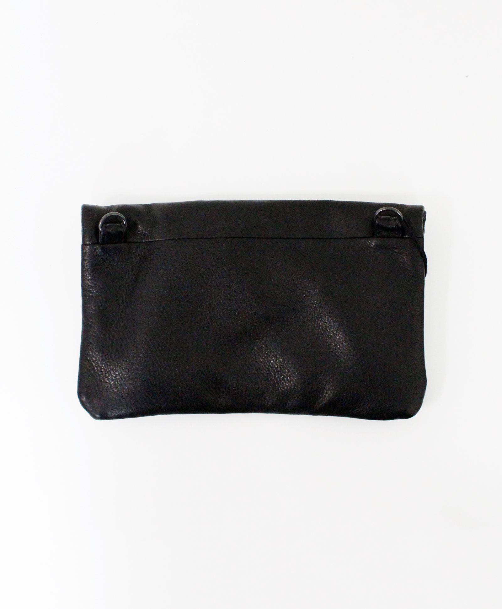 オイルドカウレザー・2wayミニクラッチショルダー / ブラック / Oiled Cow Leather 2way Mini Clutch Shoulder  / Black【DCD-01144】