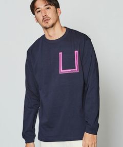 ACANTHUS x muta MARINE / muta Wave Line Pocket L-S Tee / ロンT / NAVY / MA2437