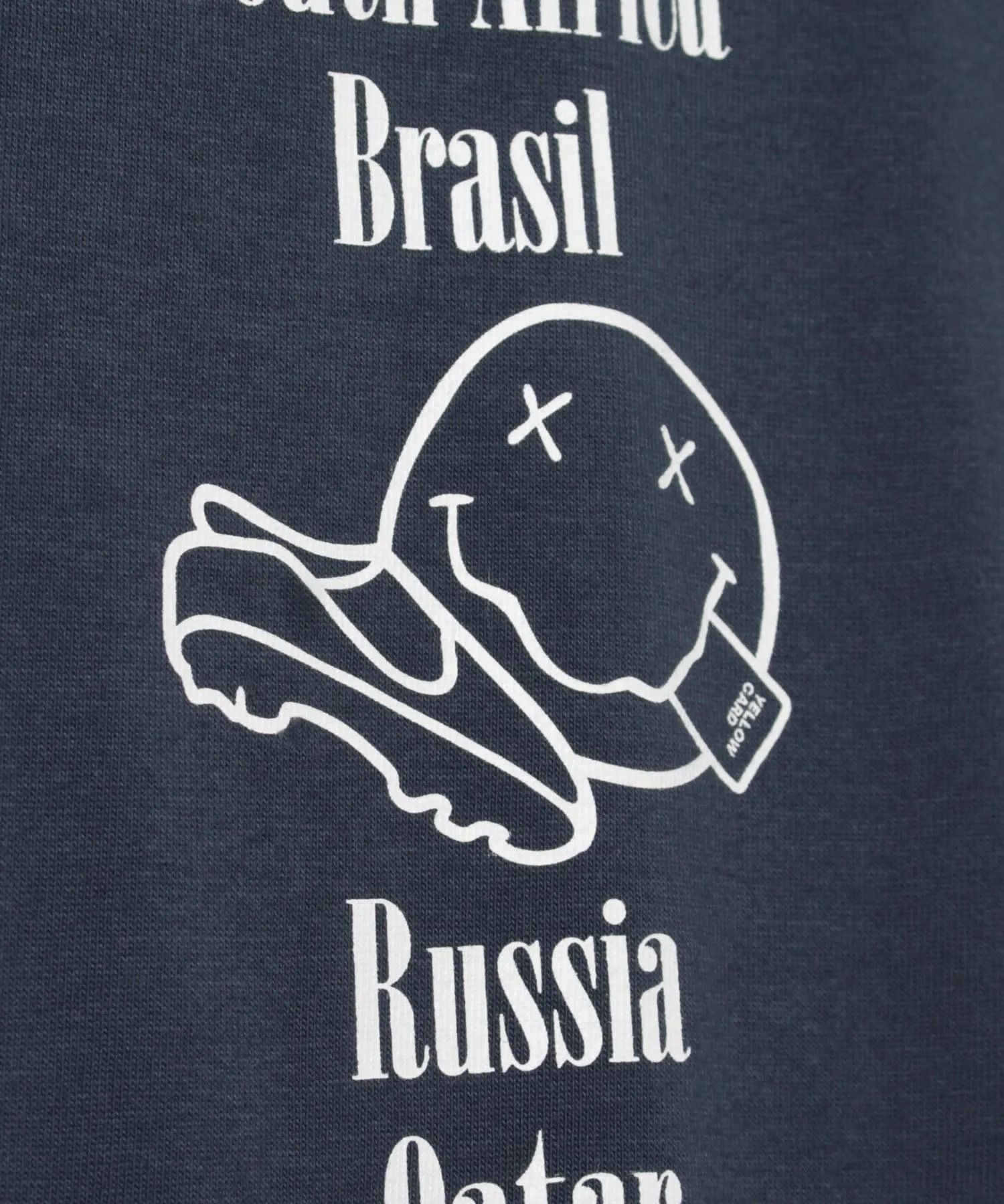 【FOOTBALLITIS】[SMILEY] Tシャツ / BLUE [261321NV]