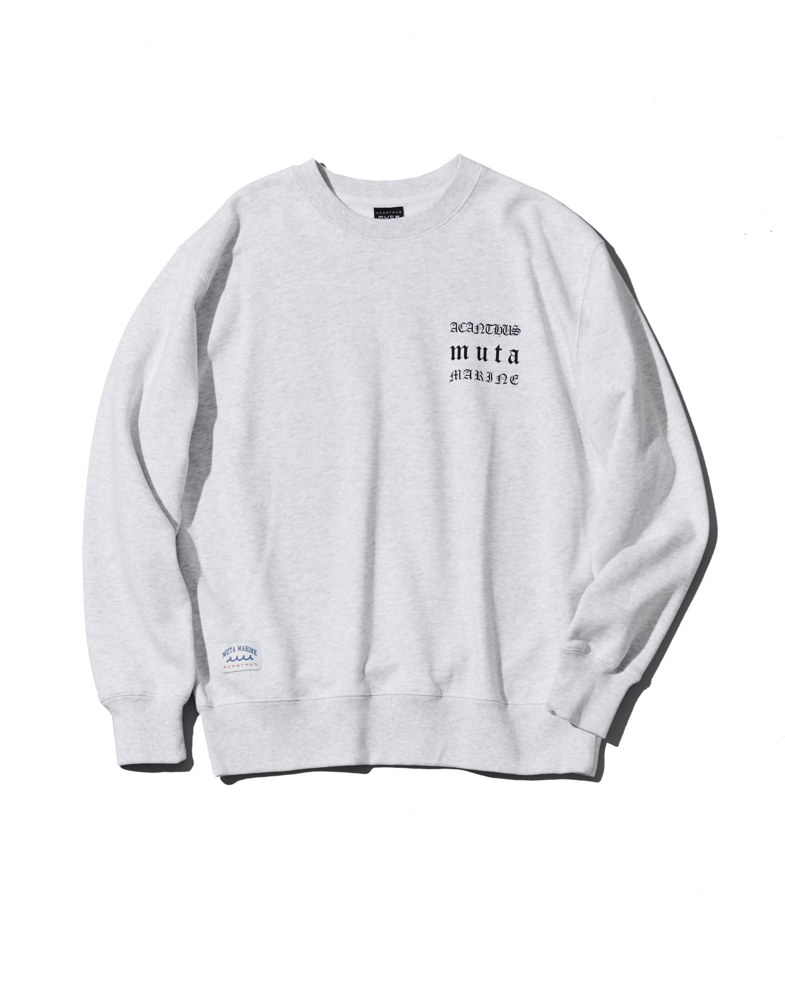 ☆先行予約☆muta MARINE × ACANTHUS  / クルーネックスウェット / Old Logo Crewneck / GREY 【MA2632】